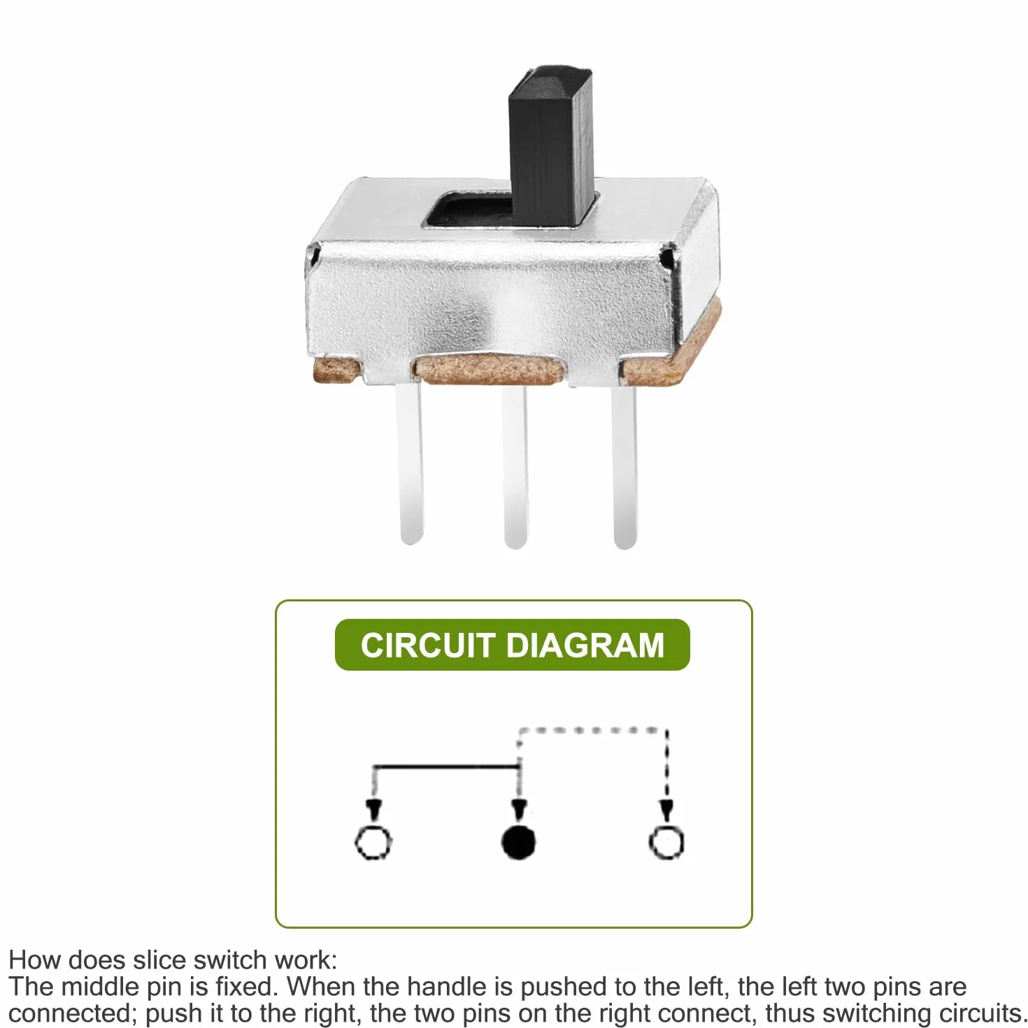 Przełączniki suwakowe SPDT 3 mm 50V 0.5A SS12D00-G3 200 szt.