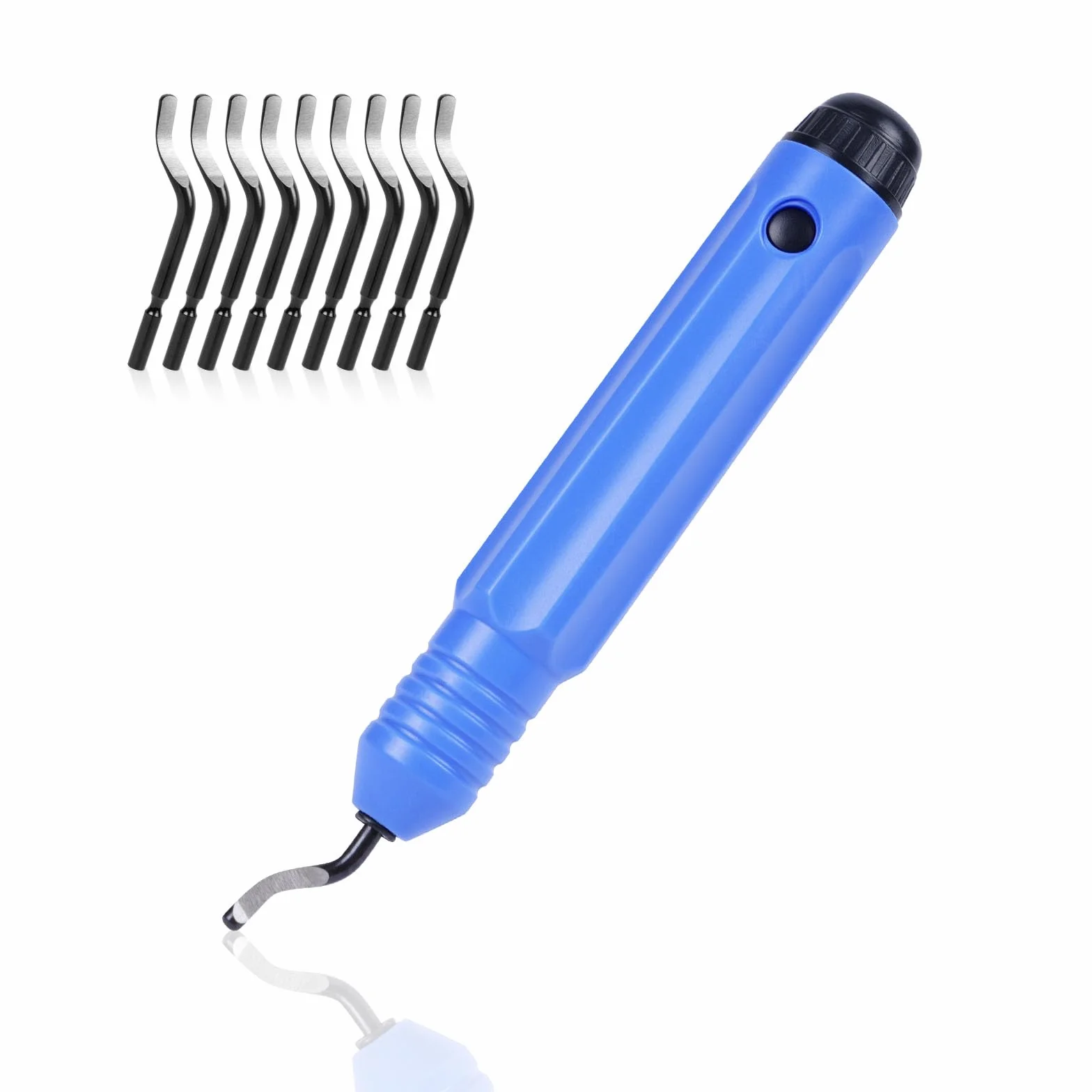 Flintronic Uniwersalne narzędzie do usuwania zadziorów 360° z 10 ostrzami do drukarki 3D, tworzywo sztuczne, aluminium, stal nierdzewna
