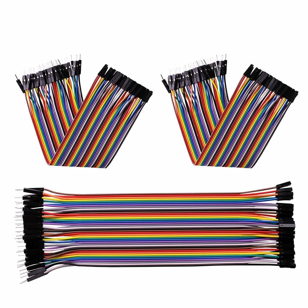 ELEGOO Zworka kablowa 28 AWG Mostki Przewodowe 40 x 20 cm Zestaw 3 szt. dla Arduino Raspberry Pi