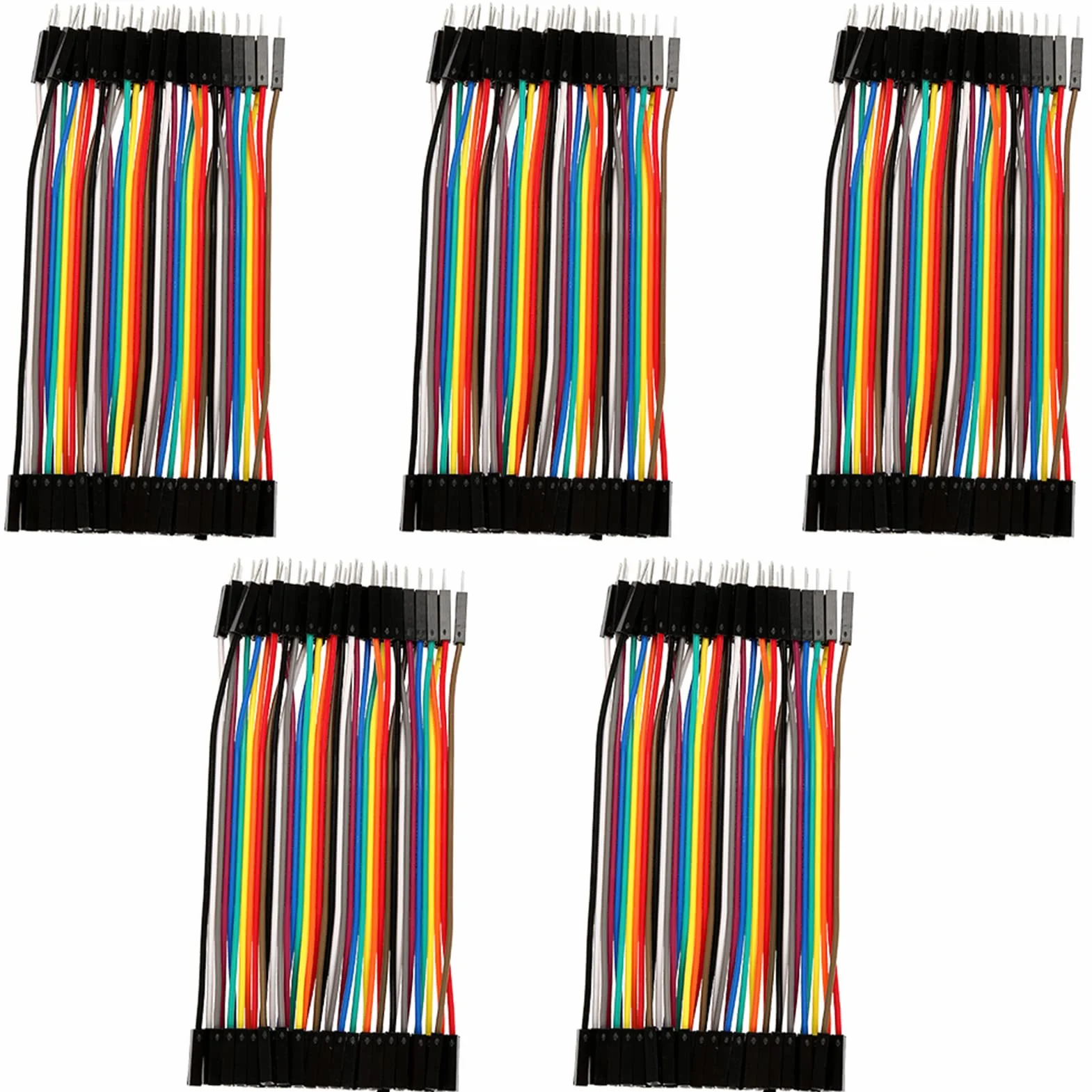 5 sztuk Kolorowe 10 cm Zestaw przewodów zworkowych do deski do pieczywa 40pin M do F Kabel taśmowy do /DIY/ 2 3 / Robot Kabel taśmowy Ki