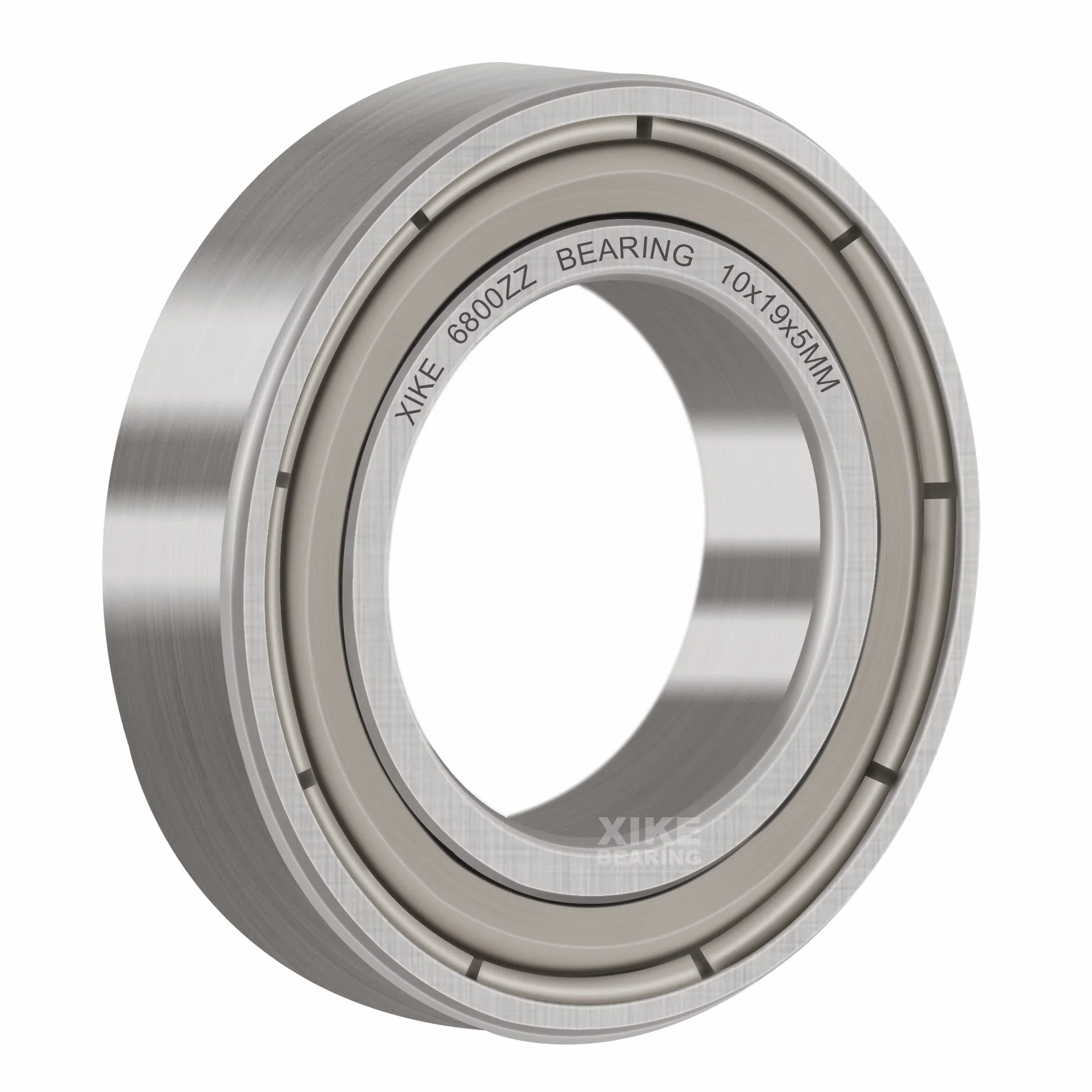 XiKe 6800 ZZ Łożyska kulkowe 10x19x5mm Metal uszczelnione 6800Z Stal chromowa łożyska kulkowe zwykłe, 10 szt.