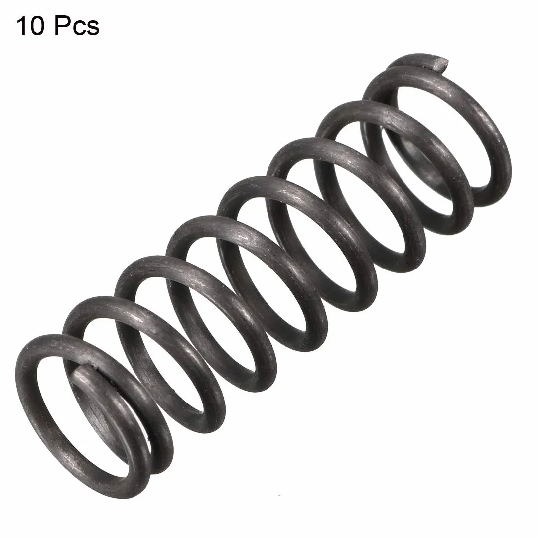 Sprężyna dociskowa 10mm zewnętrzna 1,2mm drut 30mm długość 10 szt.