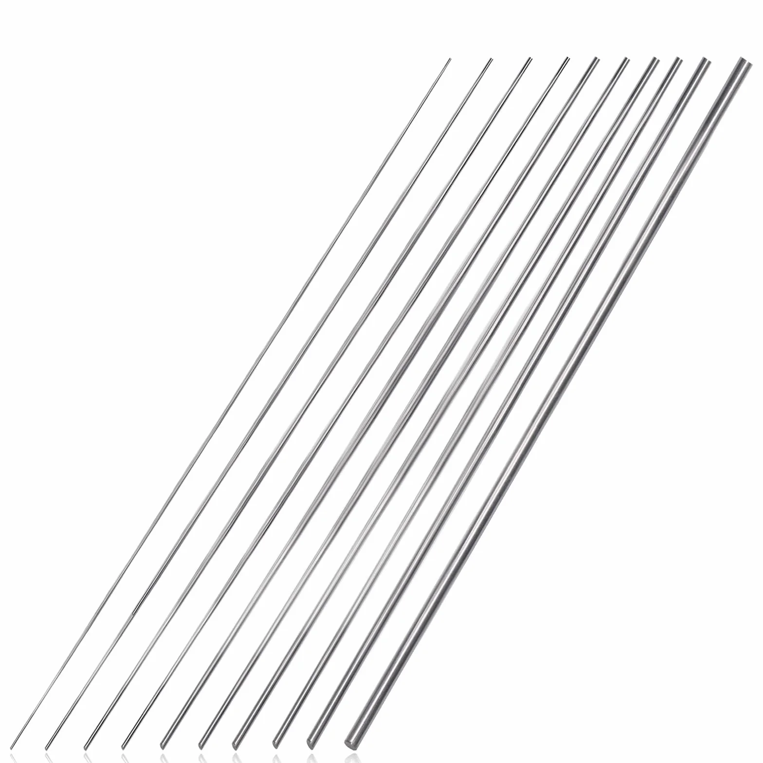 Pręt ze stali nierdzewnej 30cm 5 średnic 1mm-3mm DIY