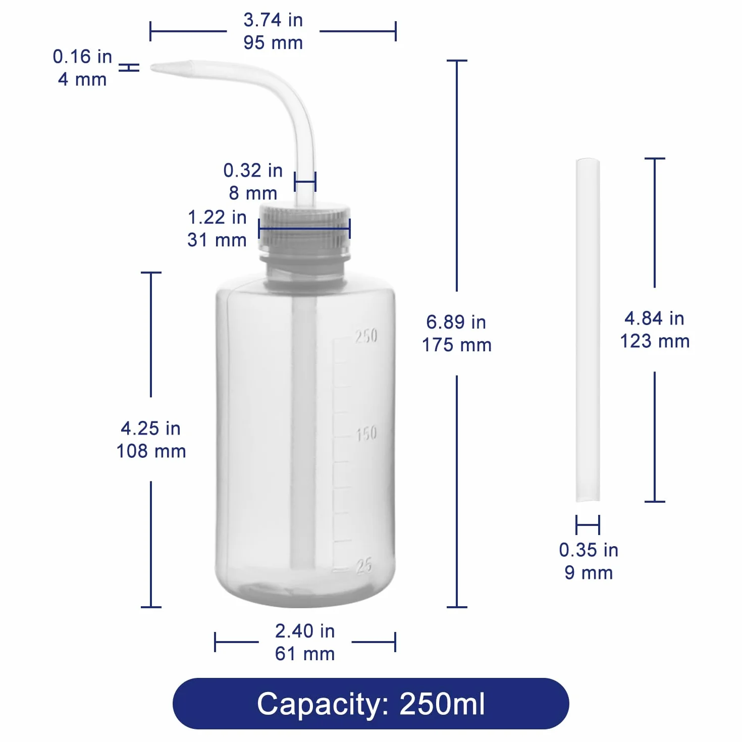 Labasics Chemiczna butelka na pranie LDPE 250 ml