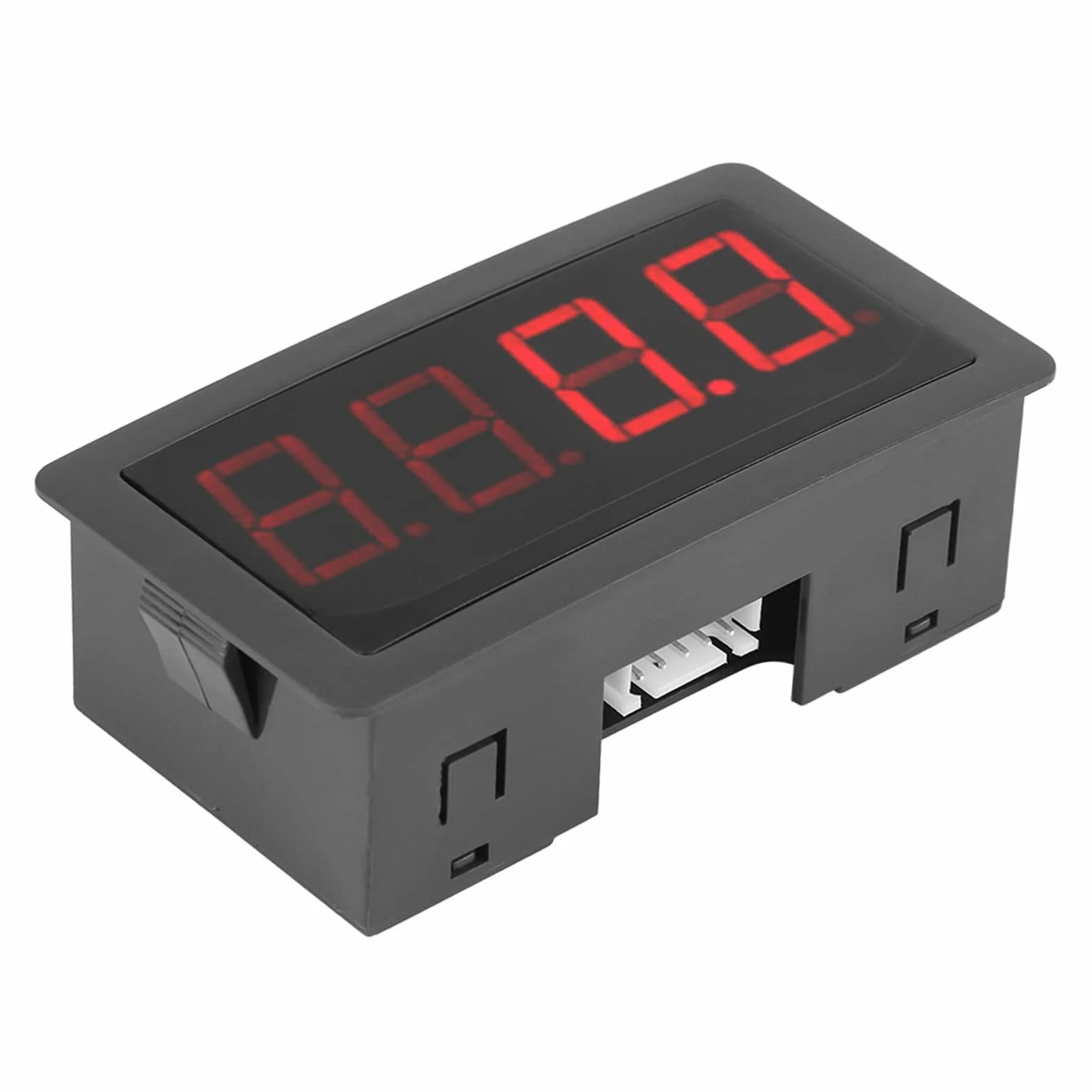 Cyfrowy tachometr z wyświetlaczem cyfrowym 4-cyfrowy panel LED + czujnik zbliżeniowy do pomiaru temperatury ciśnienia fizycznego ilości (czerwony/niebieski) (czerwony)