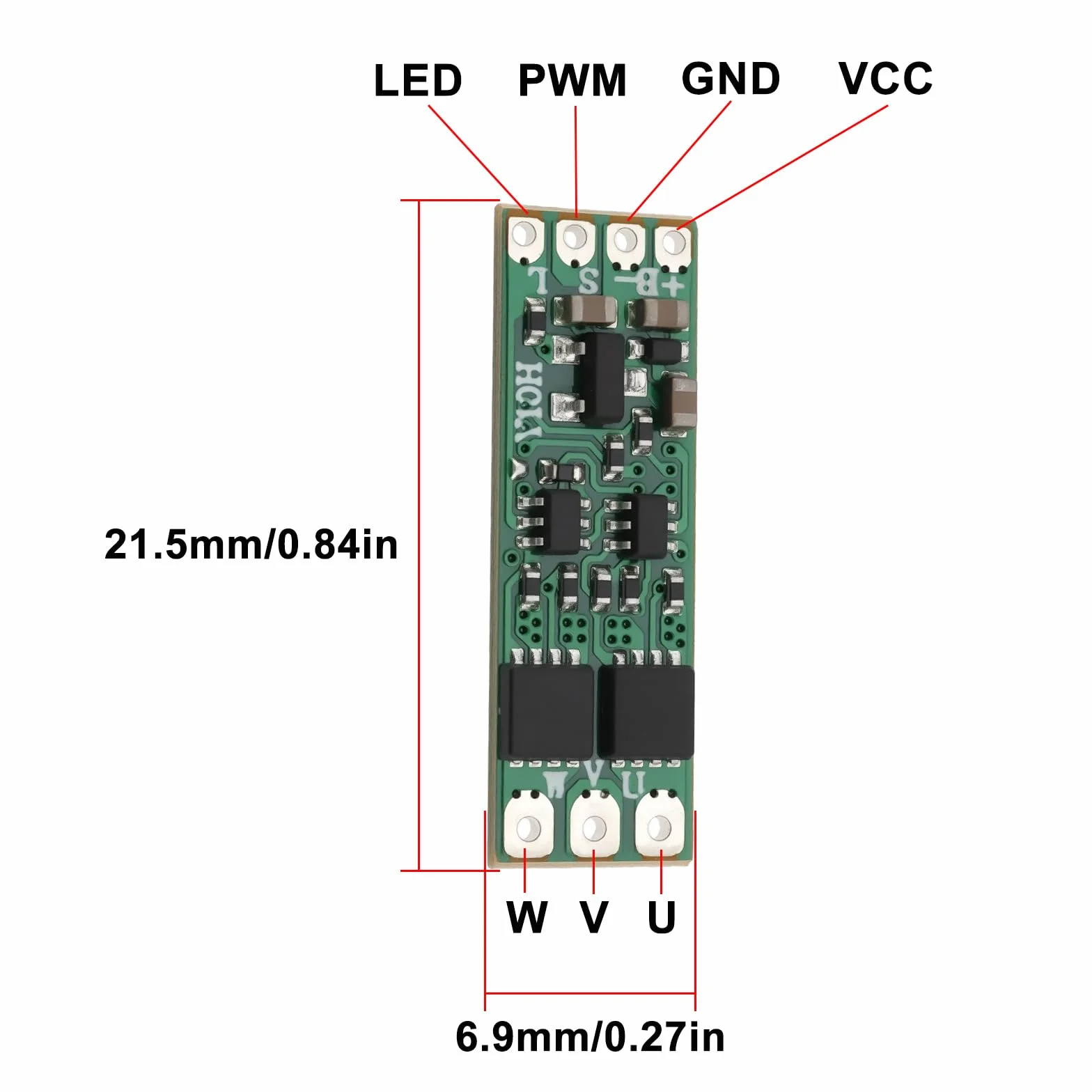 OTOTEC 2 szt. 1S-3S ESC mikromoduł kontrolera silnika bezszczotkowego, elektroniczny regulator prędkości 8 A do wentylatorów bezszczotkowych modeli samolotów drona