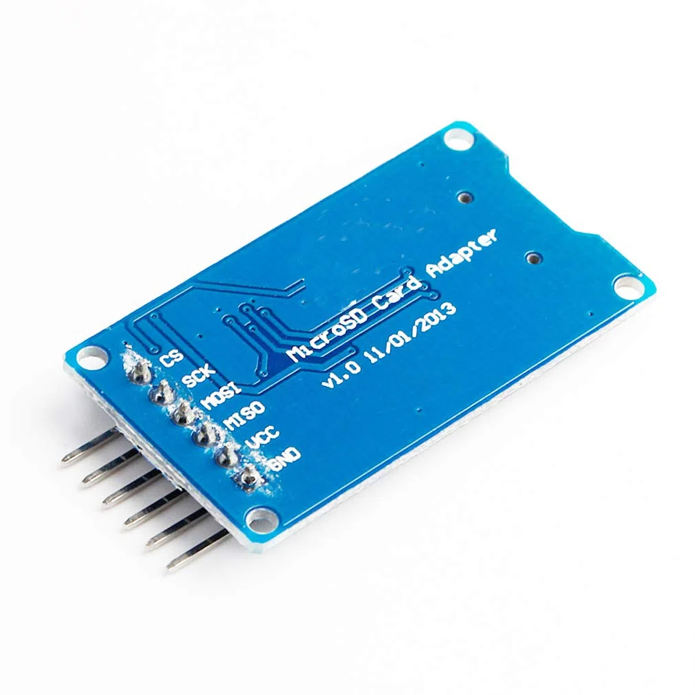 Hailege Moduł czytnika kart Micro SD TF Adater 6-pinowy moduł sterownika interfejsu SPI z konwersją poziomu chipa dla Arduino UNO R3 MEGA 2560 Due
