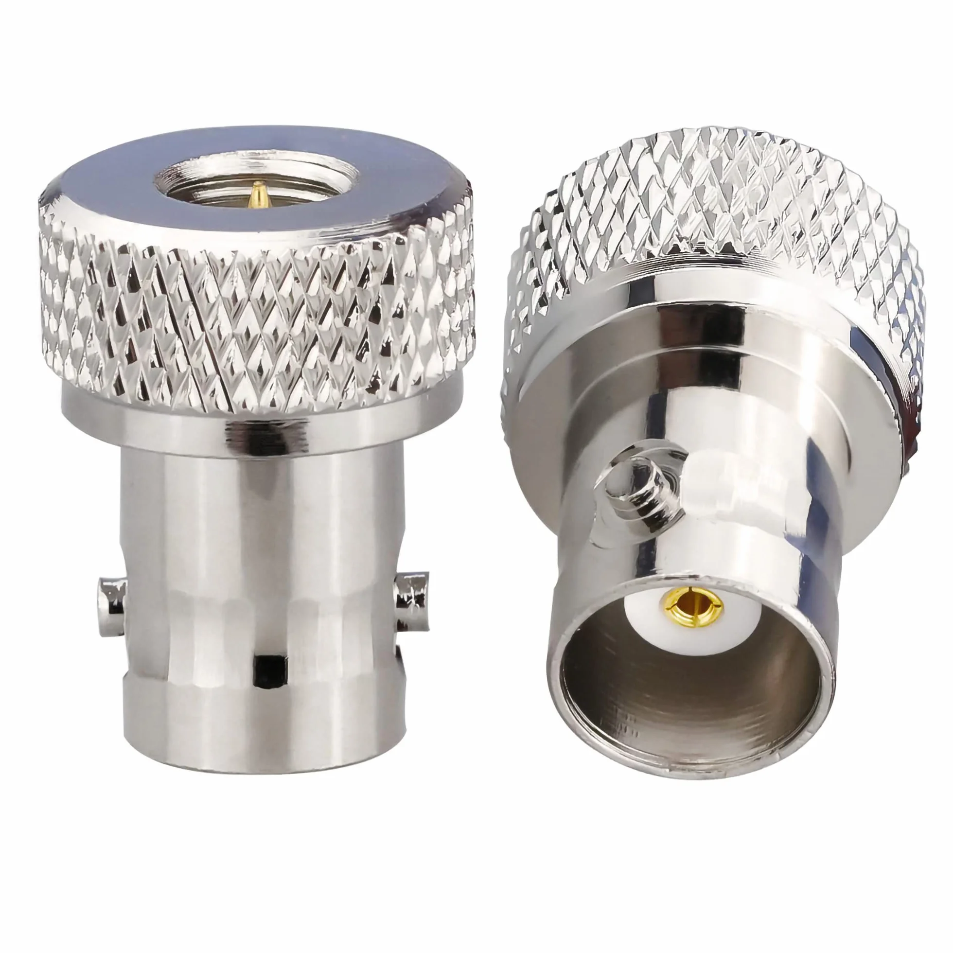 TUOLNK SMA-Stecker auf BNC-Buchse HF-Koax-Anschluss für Funkgerät Walkie Talkie HF-Koaxialadapter BNC auf SMA-Koax-Adapter 2 Set
