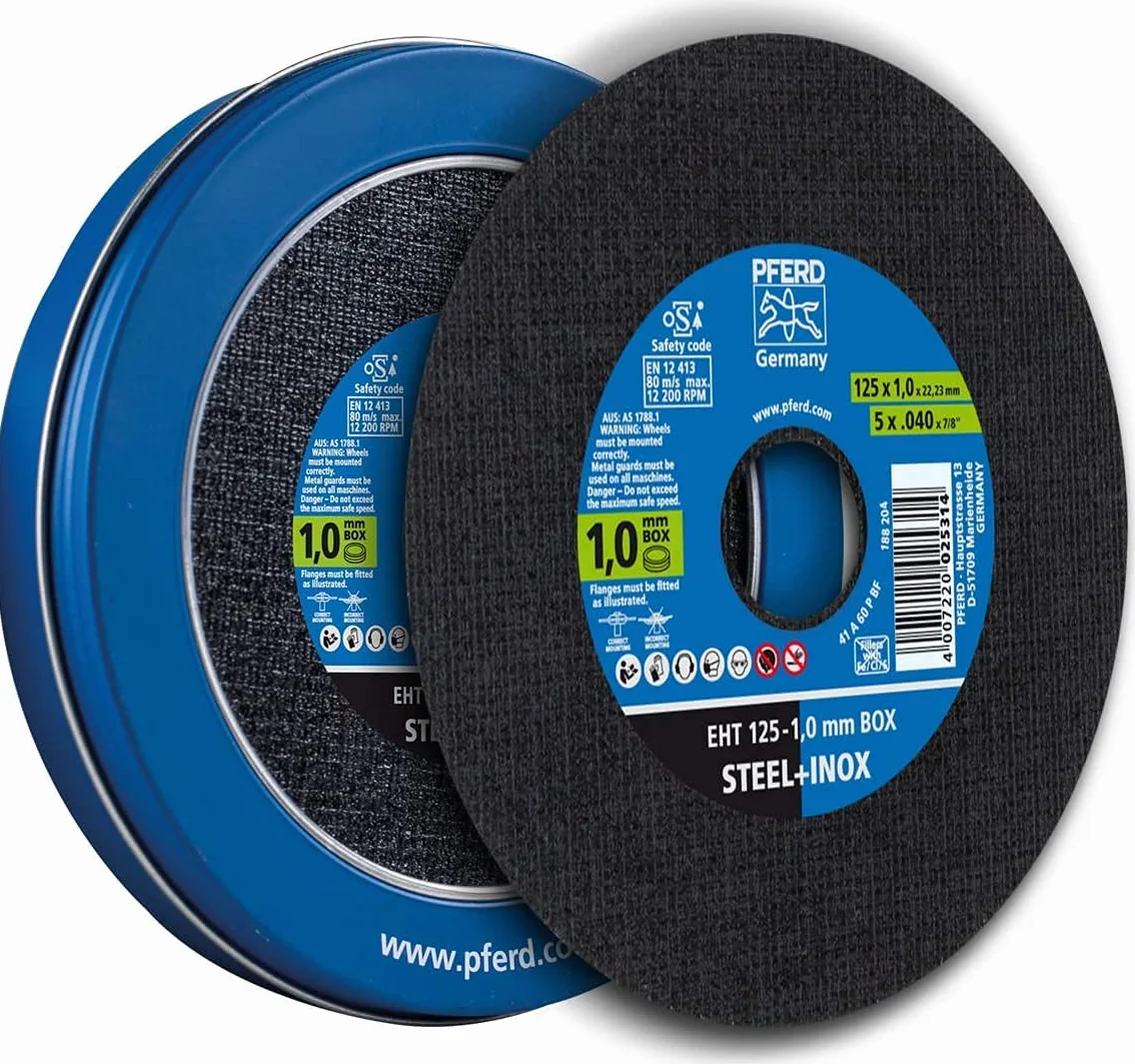 Pferd 69121041 szlifierka kątowa tarcza tnąca EHT pudełko (10 sztuk) - 125 x 1,0 mm