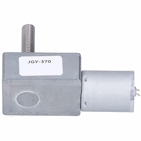 Jgy-370 Przemysłowy silnik z przekładnią ślimakową M8 Wał gwintowany Samoblokujący DC12V 10 obr./min