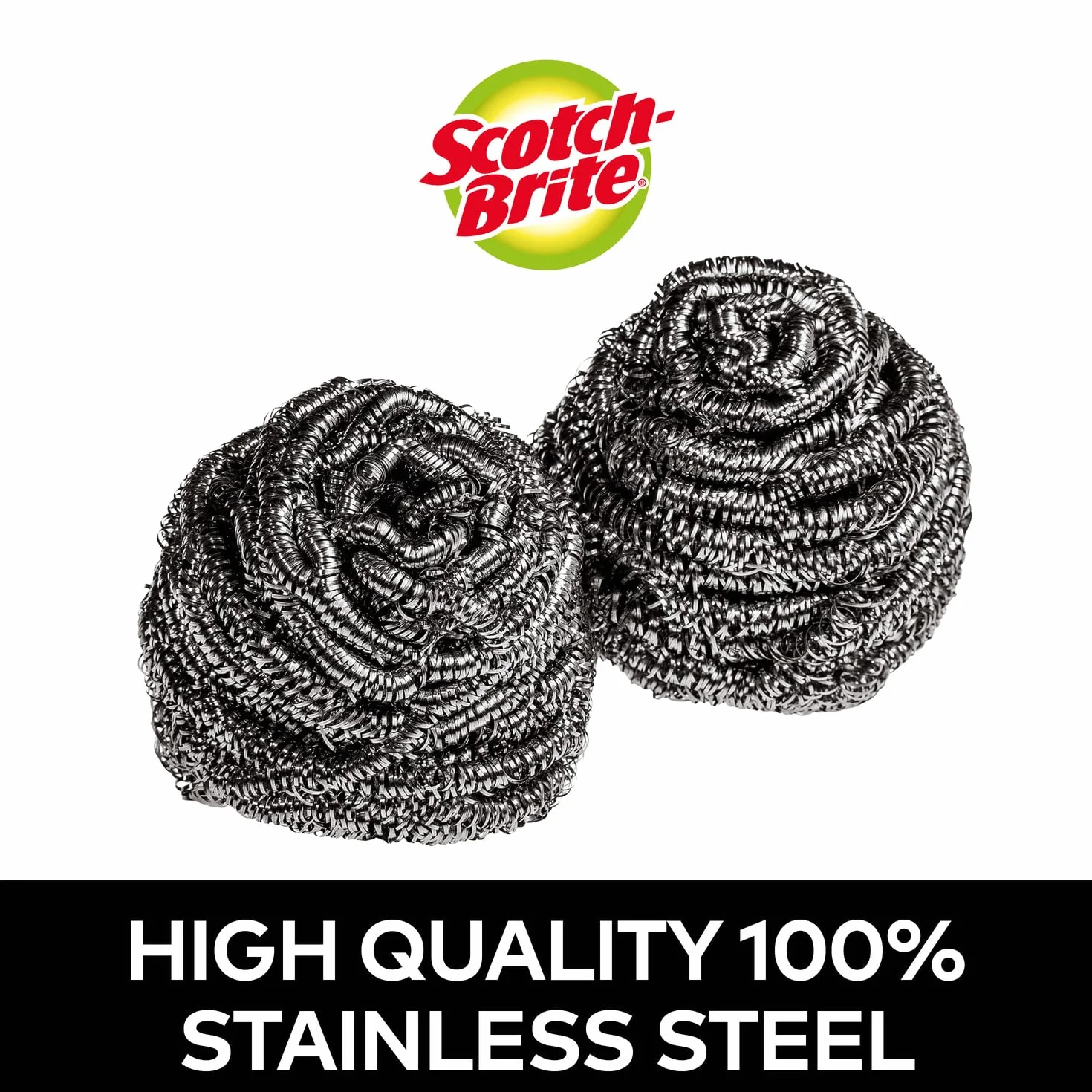 Scotch-Brite Zmywacz ze stali nierdzewnej 12 sztuk spiralny metalowy czyścik odporny na rdzę