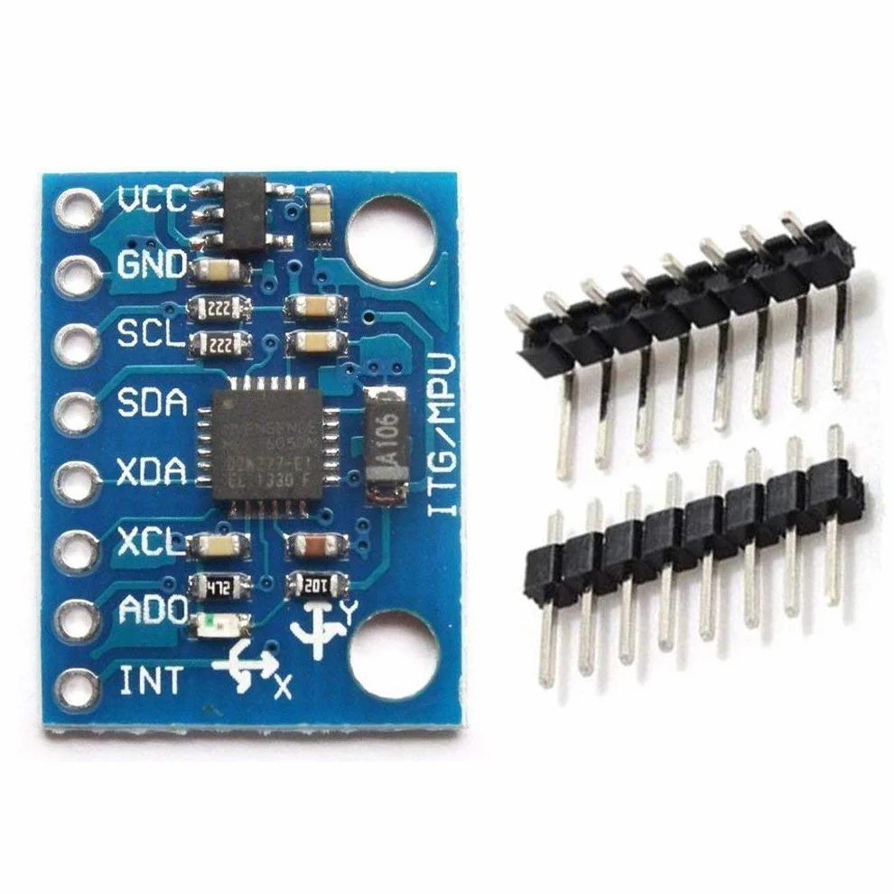 Hailege MPU-6050 GY-521 3-osiowy akcelerometr żyroskop moduł 6 DOF 16-bit AD I2C dla Arduino