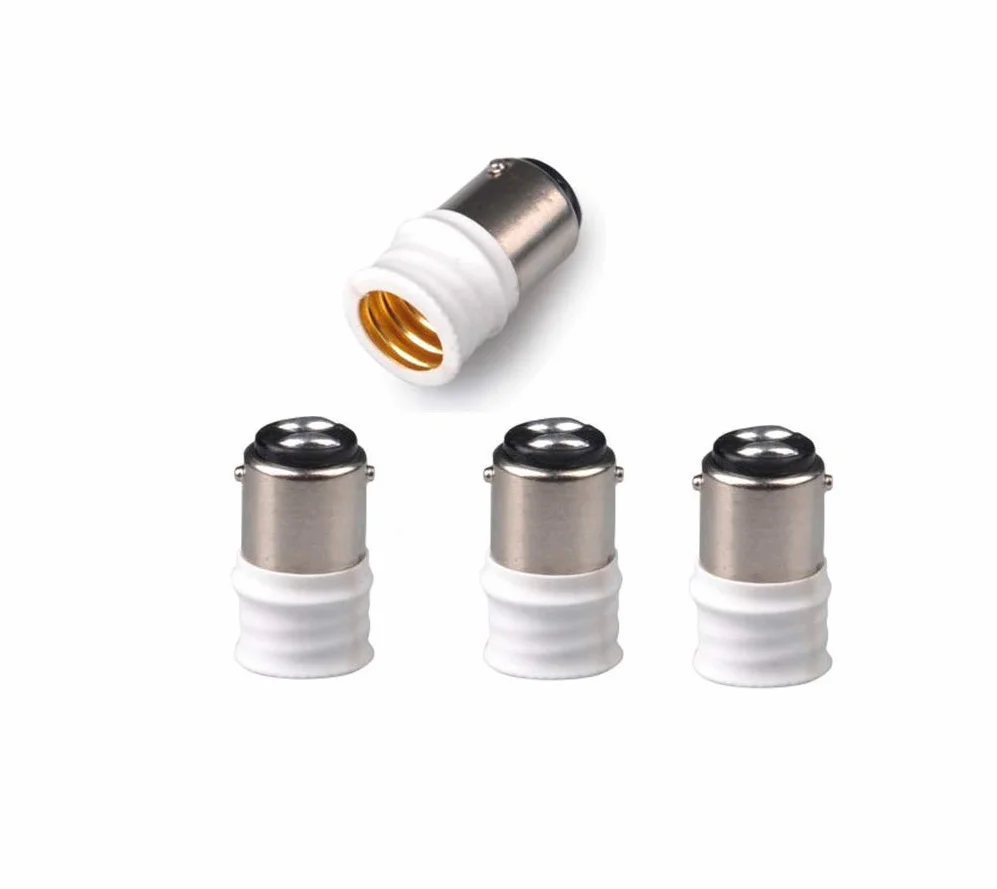 Adaptery B15/BA15D na E14 ShuoHui 4 sztuki oprawki żarówki