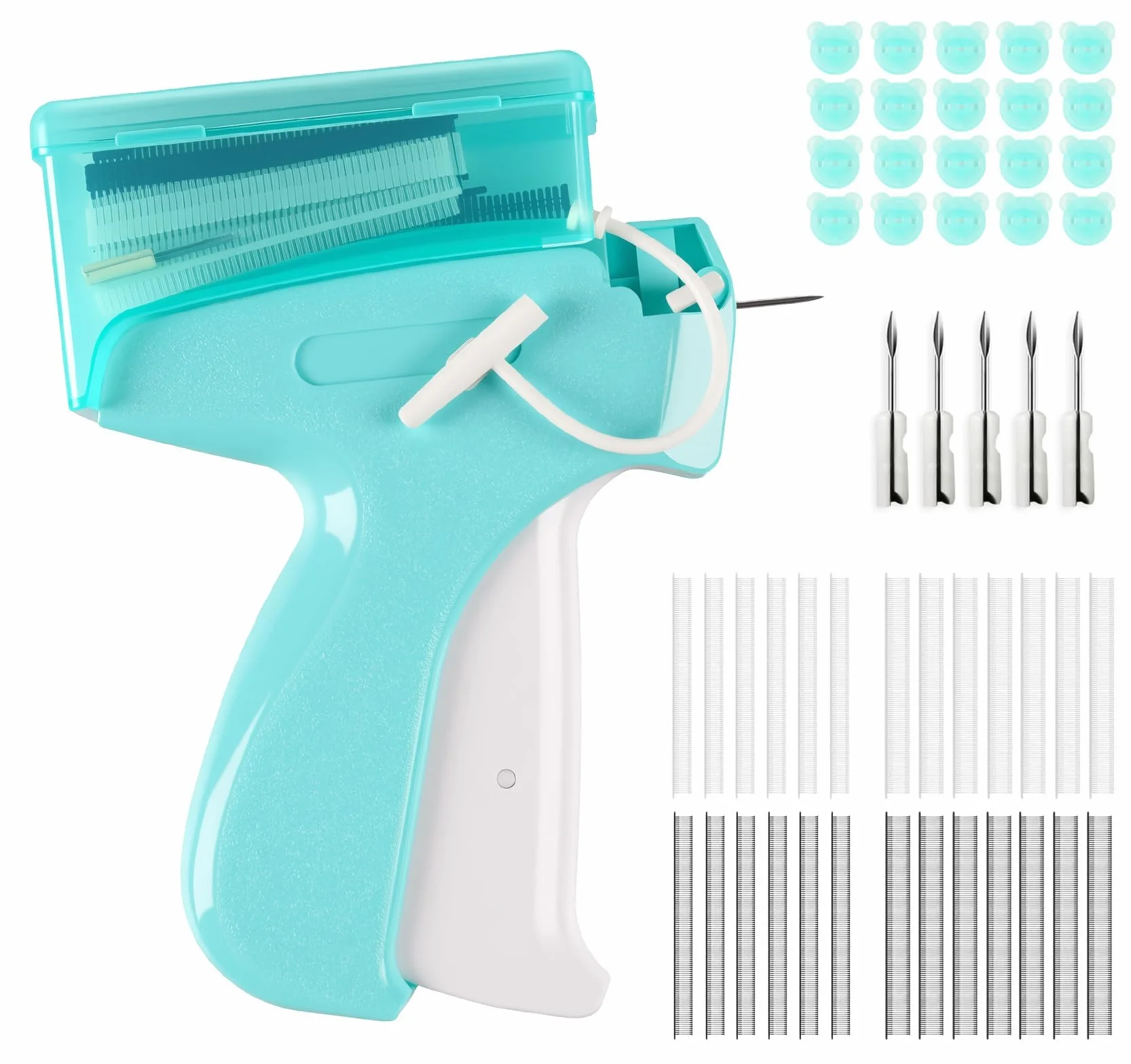 Stitchy pistolet do ściegu do ubrań, przenośny do etykietowania, maszyna do szycia z 5 mikroigłami