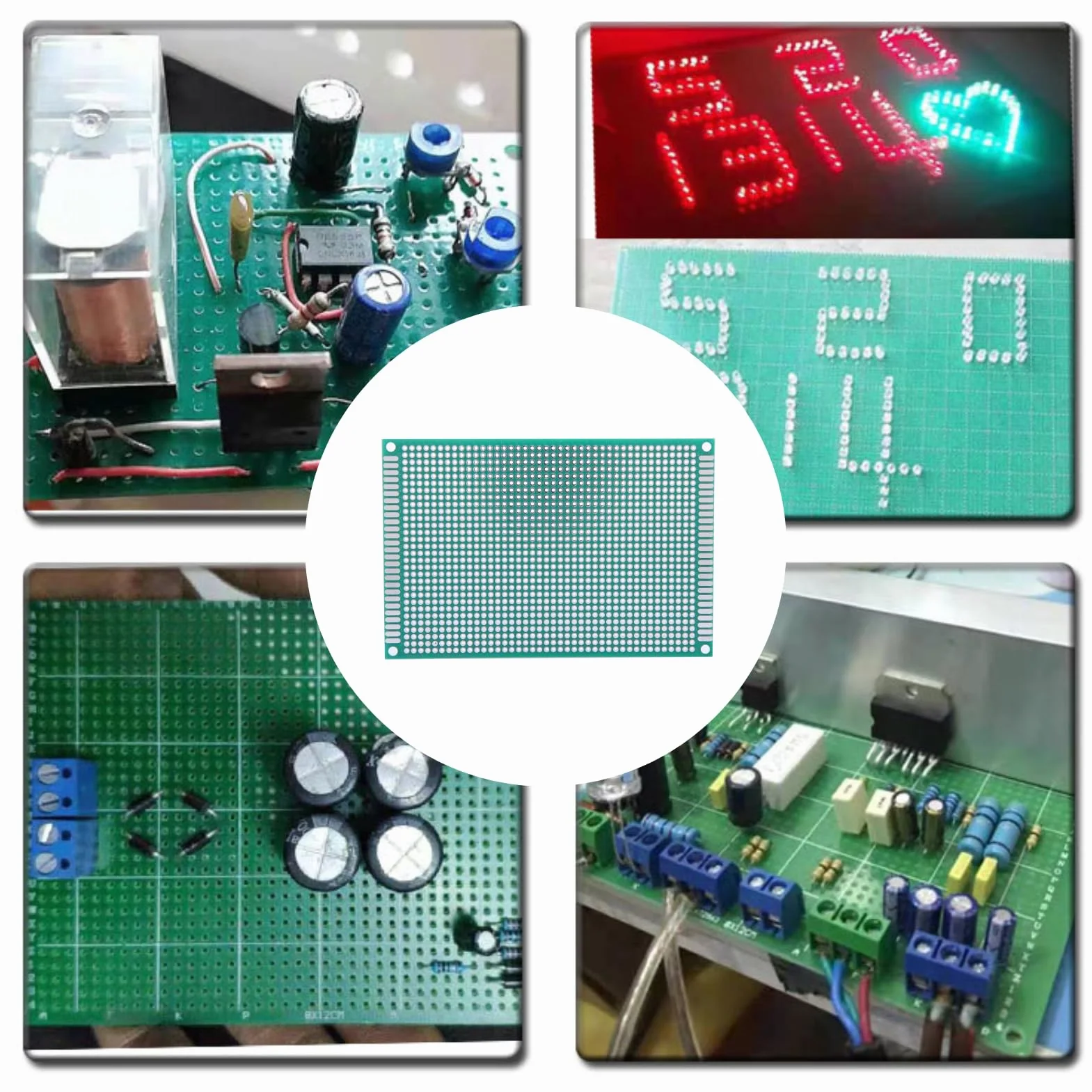 10 Sztuk 8X12Cm Dwustronnie Prototyp Platine 8X12, Prototyp Pcb 30Cm Prototyp Pcb Cynowana Płyta Breadboard Płytka Drukowana