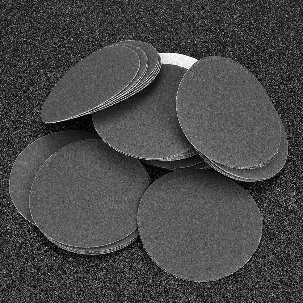 50 stücke 75mm Sander Disc Haken und Schleifen Schleifen Polieren Schleifpapier Pads(400#)