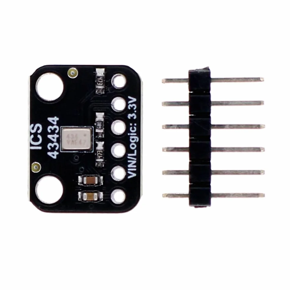 Do projektów audio "zrób to " kompatybilny moduł mikrofonu I2S MEMS ICS-43434 Audio Capture Mini - z filtrem niskiego przepustowości