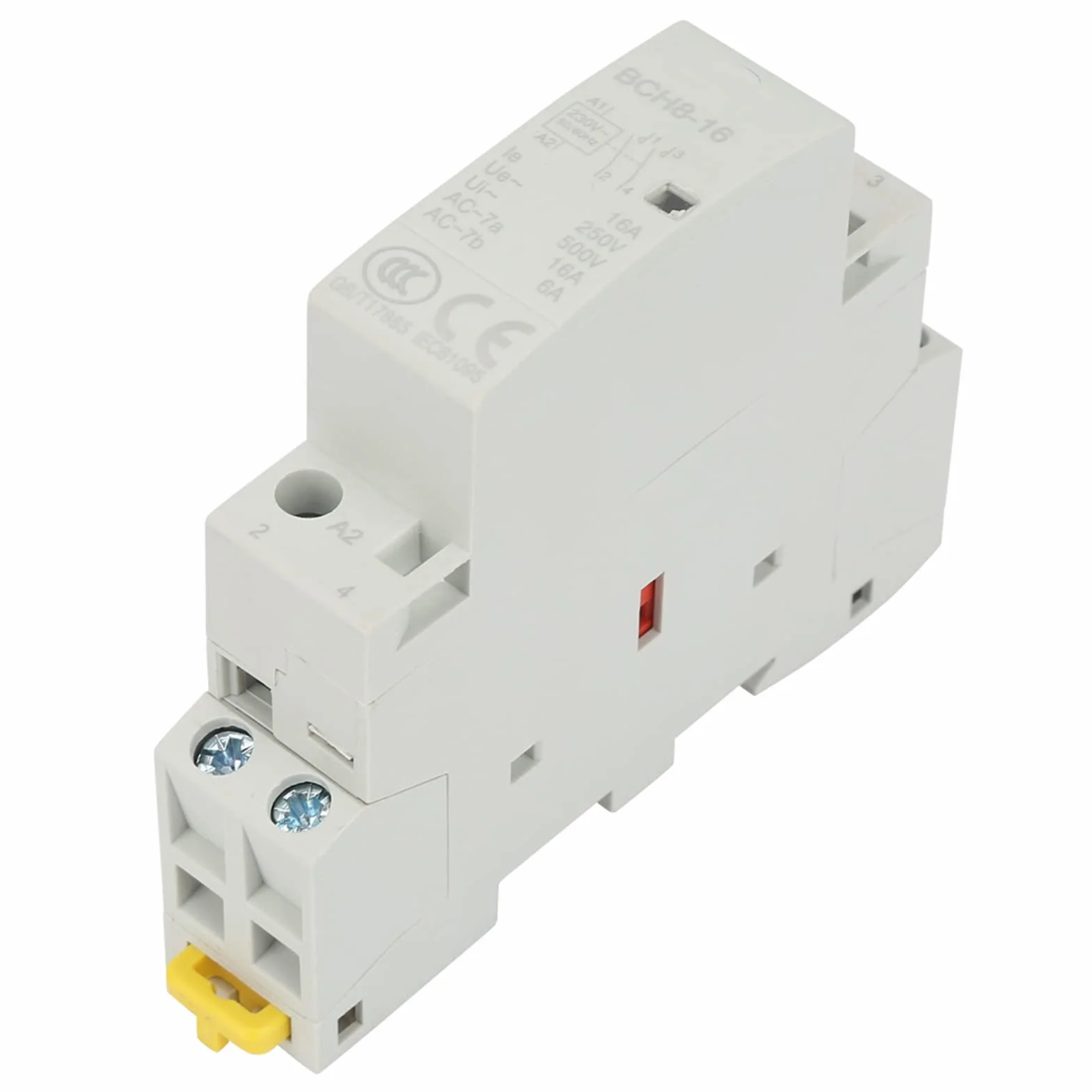 Stycznik modułowy AC 2P 16A 220V/230V, 1NO 1NC, 50/60Hz, montaż na szynie DIN