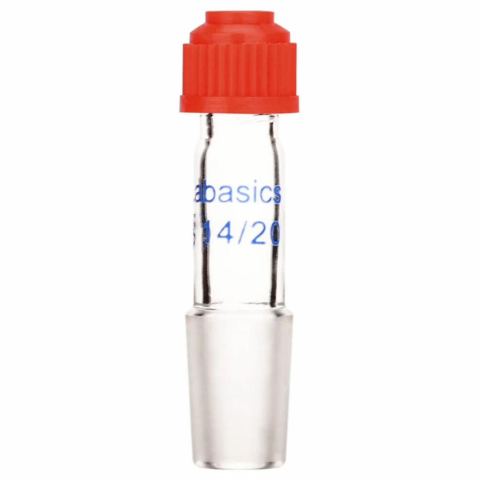 Labasics Adapter wlotowy termometru z przegubem wewnętrznym 14/20, wysokość 80 mm, do aparatów destylacyjnych (złącze 19/22)