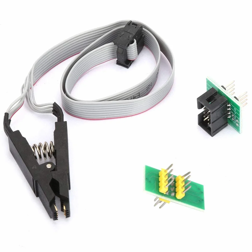 Klipy Testowe IC Adapter Gniazda SOIC8 SOP8 Flash Chip z Modułem Płytki Adaptera Gniazda do Programowania Kabli