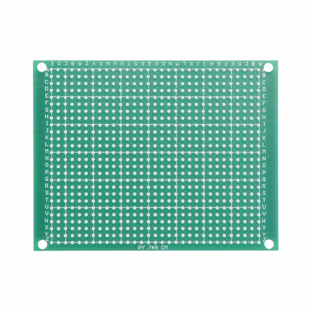 sourcing map 10 szt. jednostronna uniwersalna płytka obwodu drukowanego PCB grubość 1,6 mm 7 x 9 cm zielona DE