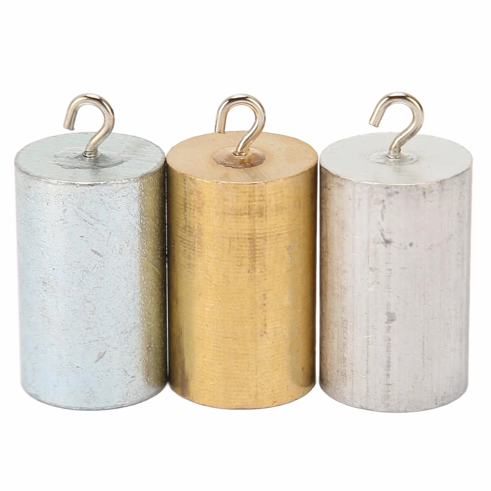 Zestaw Bloków o Gęstości Metalu 3 szt. Bloki o Gęstości Metalu Solidne Metalowe Bloki Masowe Miedź Żelazo Aluminiowy Styl Cylindra Zestaw Metalowych Cylindrów
