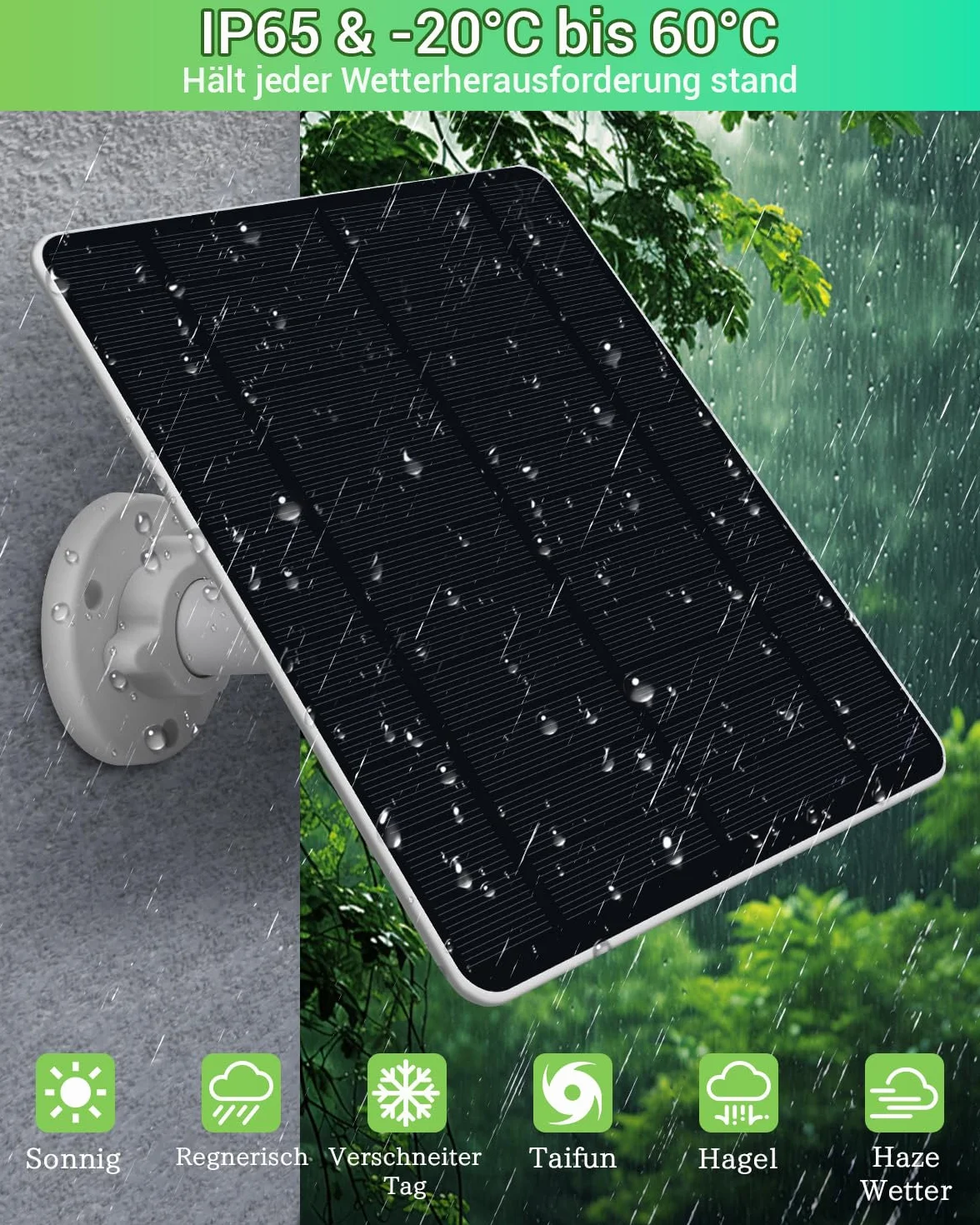 Panel słoneczny 5 W do kamery monitoringu USB DC 5 V micro USB adapter USB-C