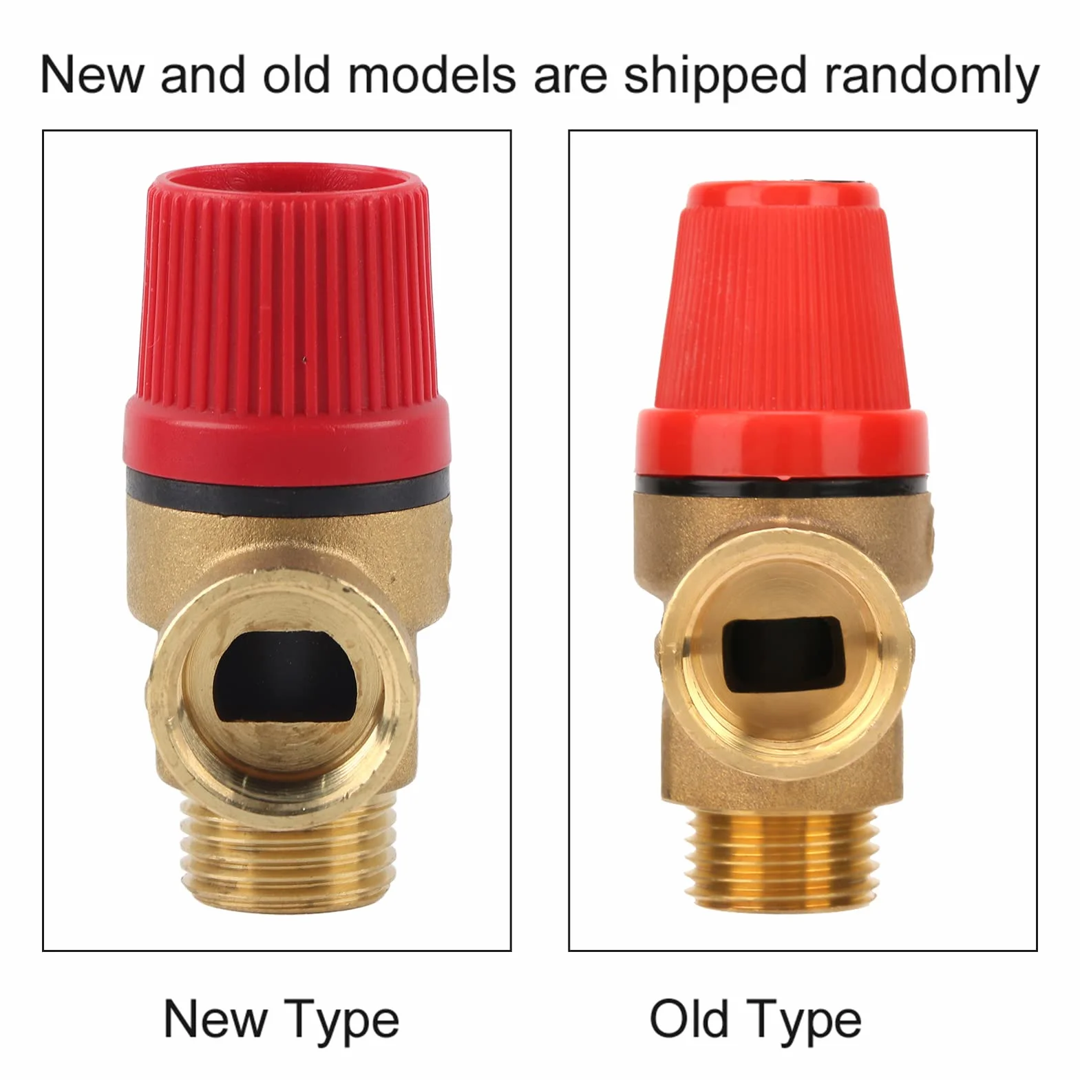 Fafeicy 3 Bar DN15 Premium mosiężny zawór bezpieczeństwa G1/2" sprężyna gwintowana do pieca wiszącego zaworu bezpieczeństwa zawór ograniczający ciśnienie (3 bar DN15), inne akcesoria do zaworów