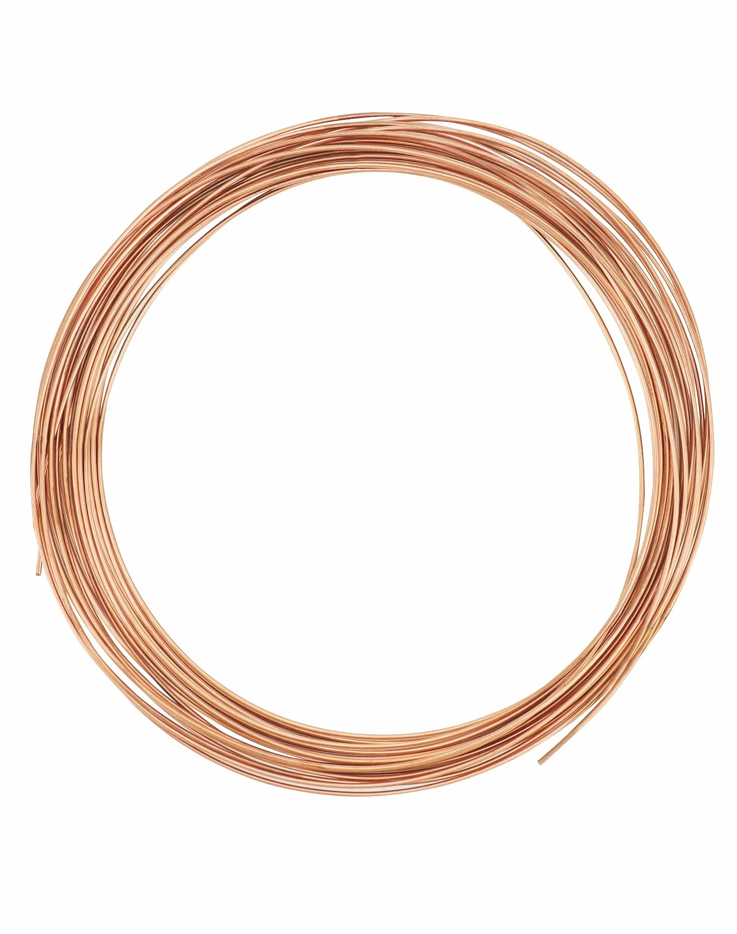 QWORK® Drut miedziany Pure T2, Ø2mm, długość 10m, do hobby, elektrotechniki i rzemiosła