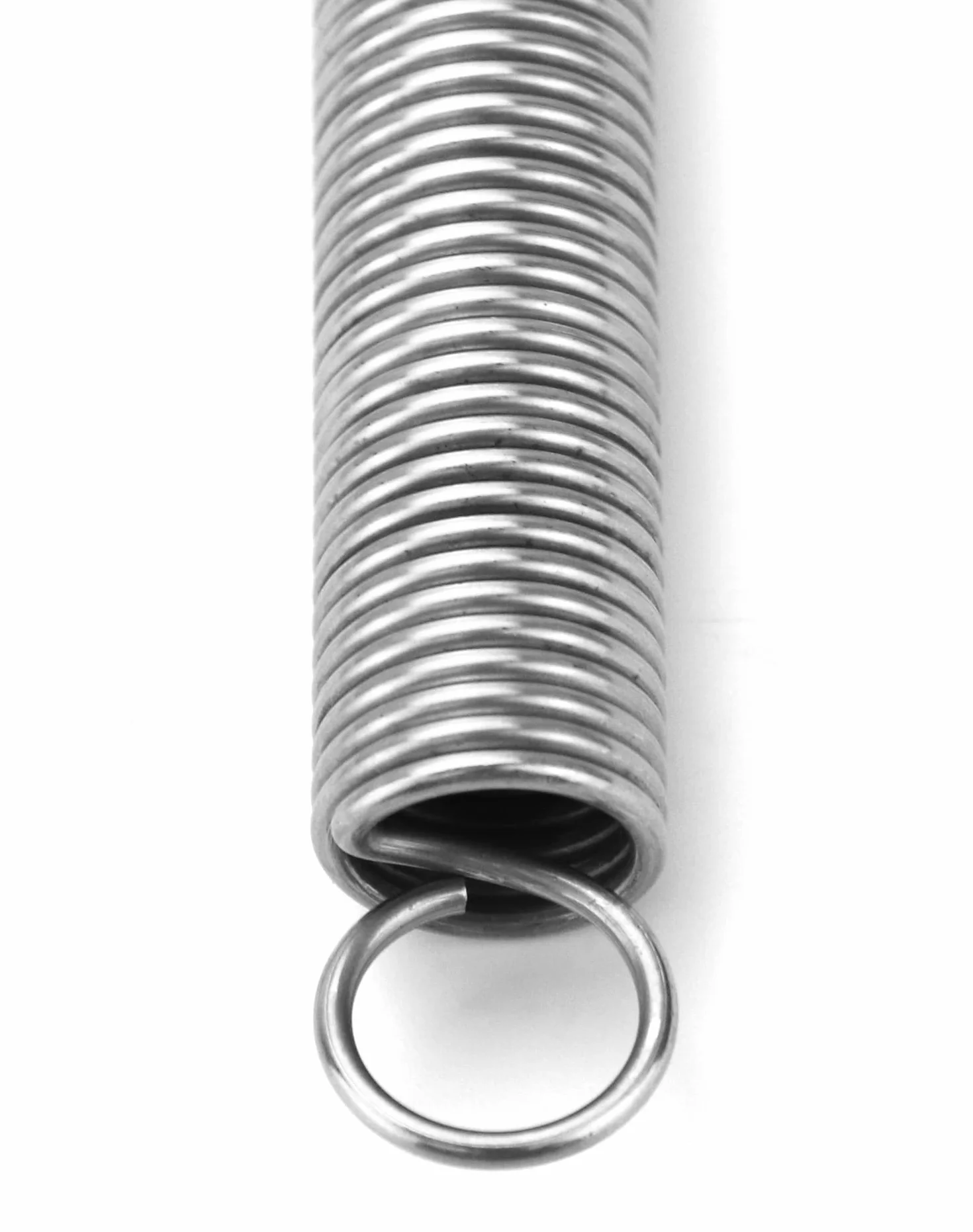 QWORK 2 Szt Sprężyny 304 naciągowe ze stali nierdzewnej, długość swobodna 150 mm, mała sprężyna naciągowa z podwójnym hakiem, średnica drutu 2 mm, średnica zewnętrzna 18 mm