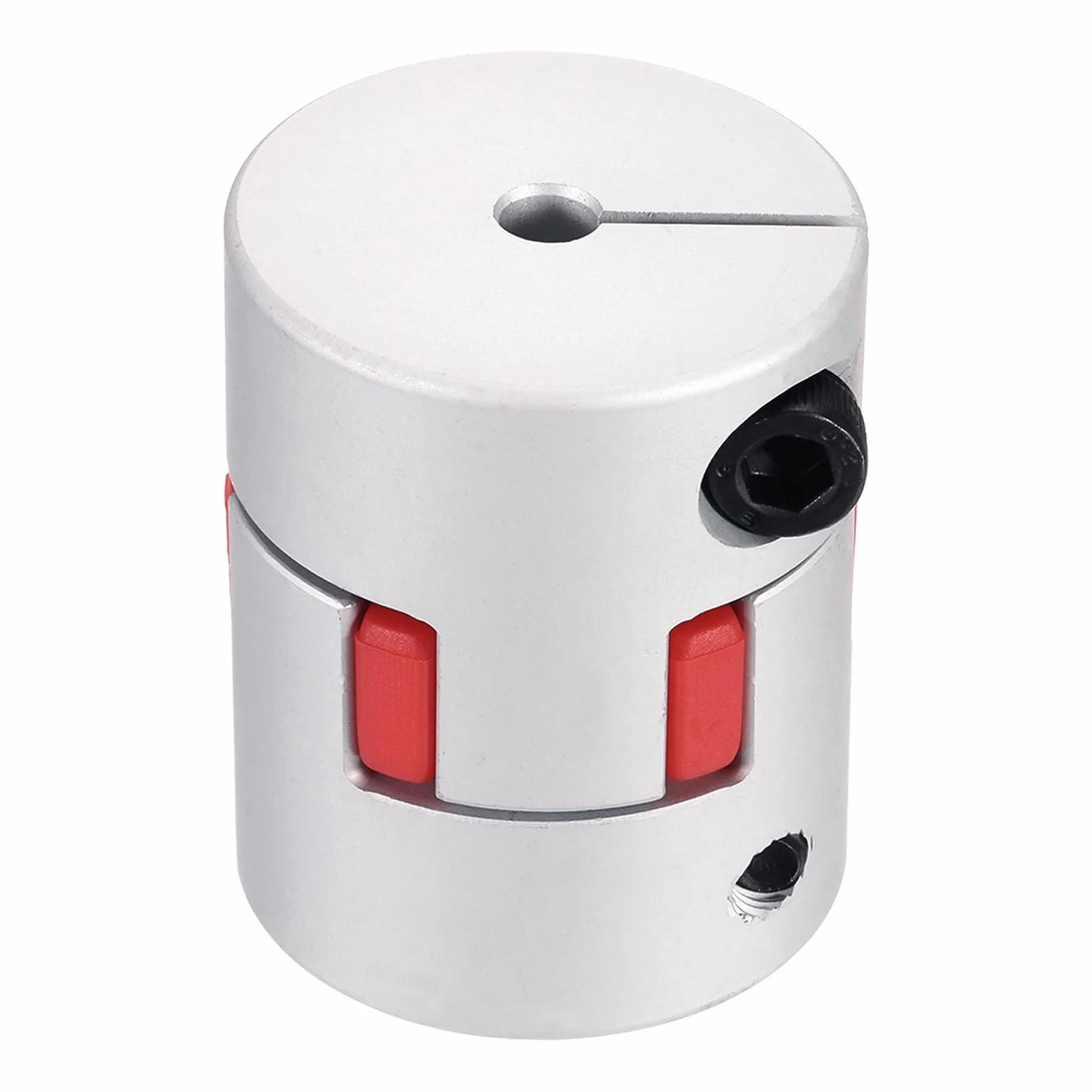 QUARKZMAN Aluminiowe sprzęgło wału 8 mm na 8 mm, elastyczne sprzęgło pająka, dł. 50 mm x śr. 40 mm, sprzęgło sosnowe, połączenie wałowe, do drukarki 3D, dekoder DIY, frezarki CNC
