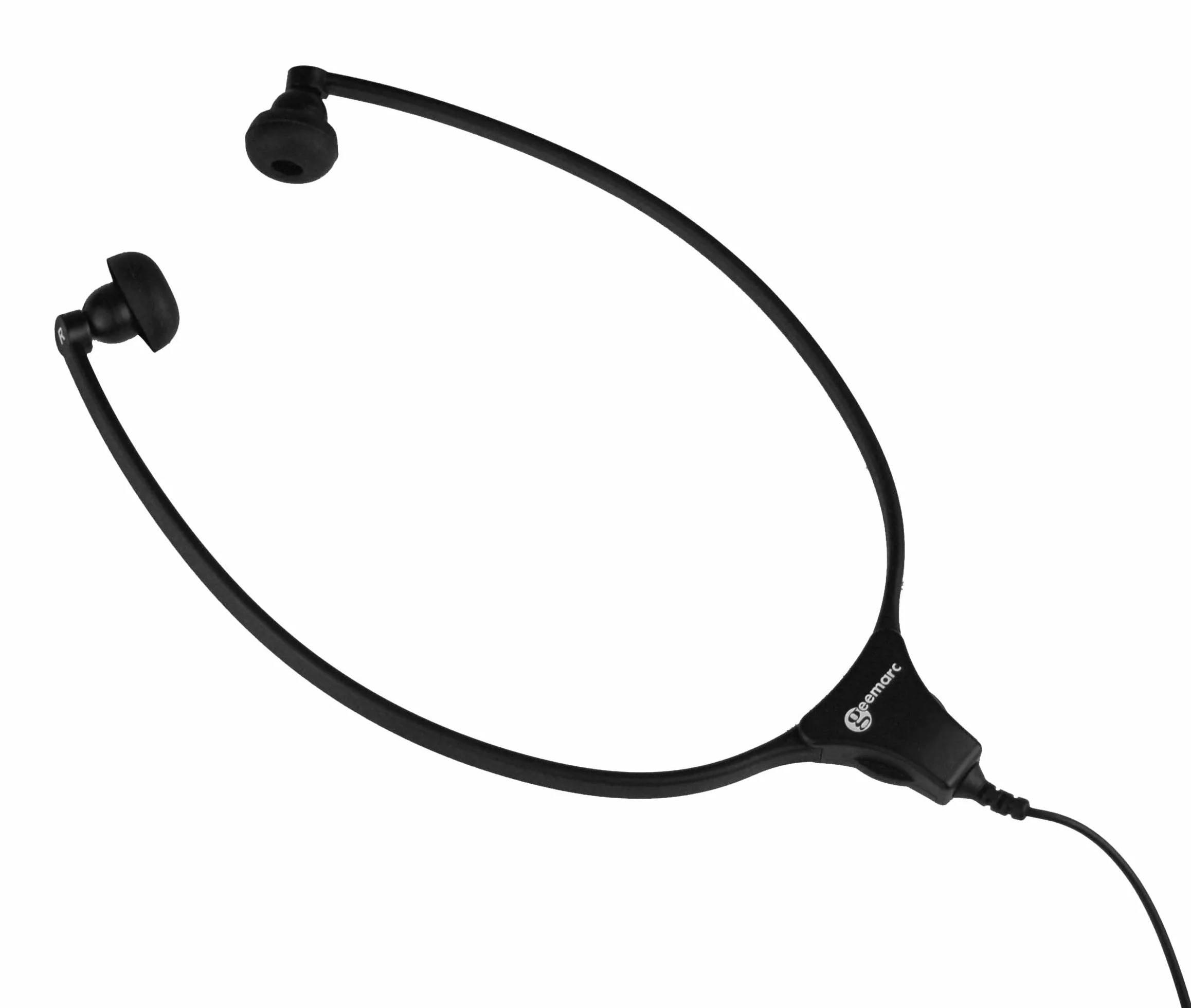 Geemarc Stetoskopowe słuchawki ze złączem Jack 3.5, kabel 2 m, douszne, kompatybilne z telefonem, komputerem, tabletem