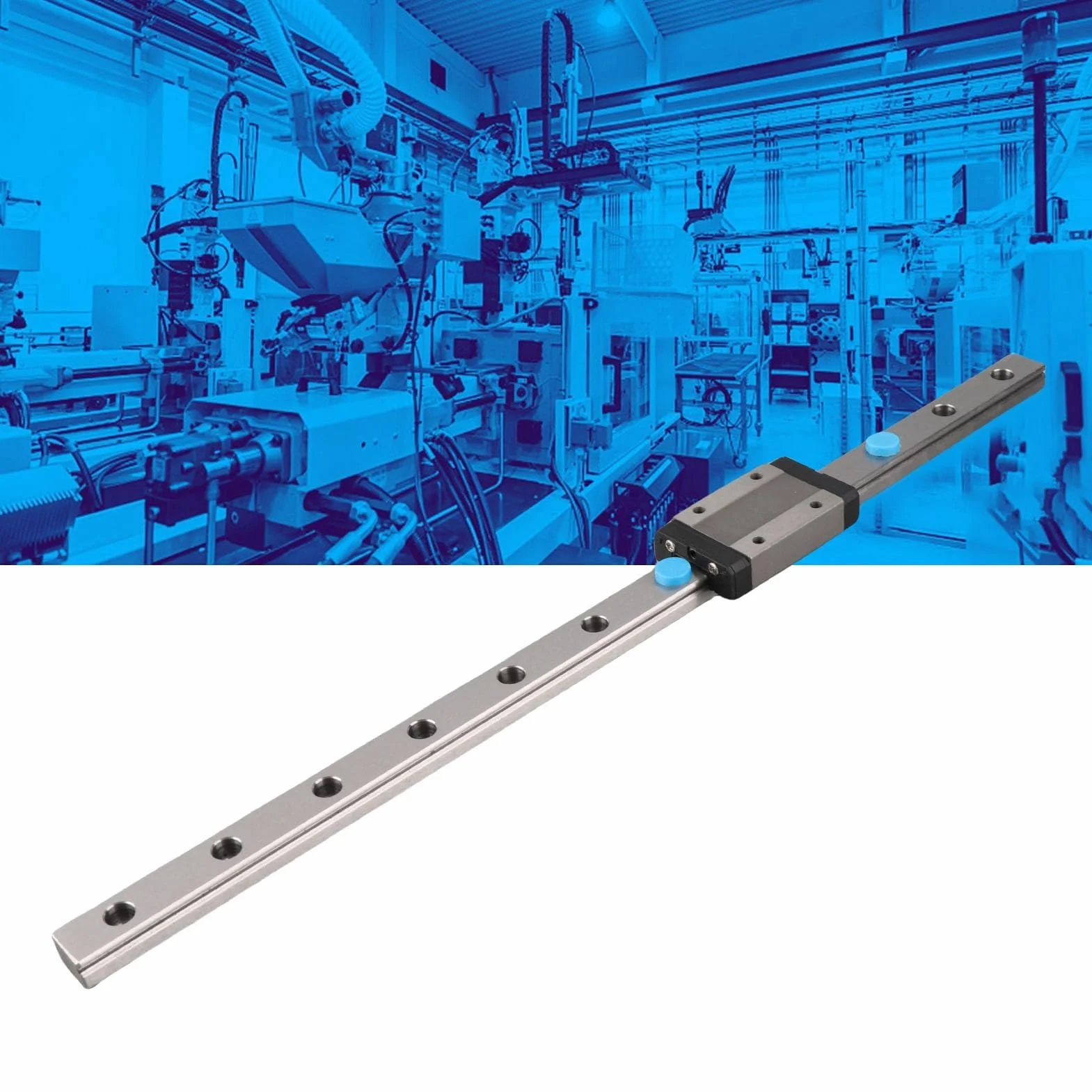 Szyna ślizgowa, prowadnica liniowa, mini prowadnica liniowa, prowadnica liniowa z wózkiem MGN12H do drukarki 3D DIY i maszyny CNC Długość 250/300/400/500/550 mm (300 mm)