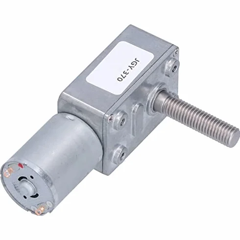 Jgy-370 Przemysłowy silnik z przekładnią ślimakową M8 Wał gwintowany Samoblokujący DC12V 10 obr./min