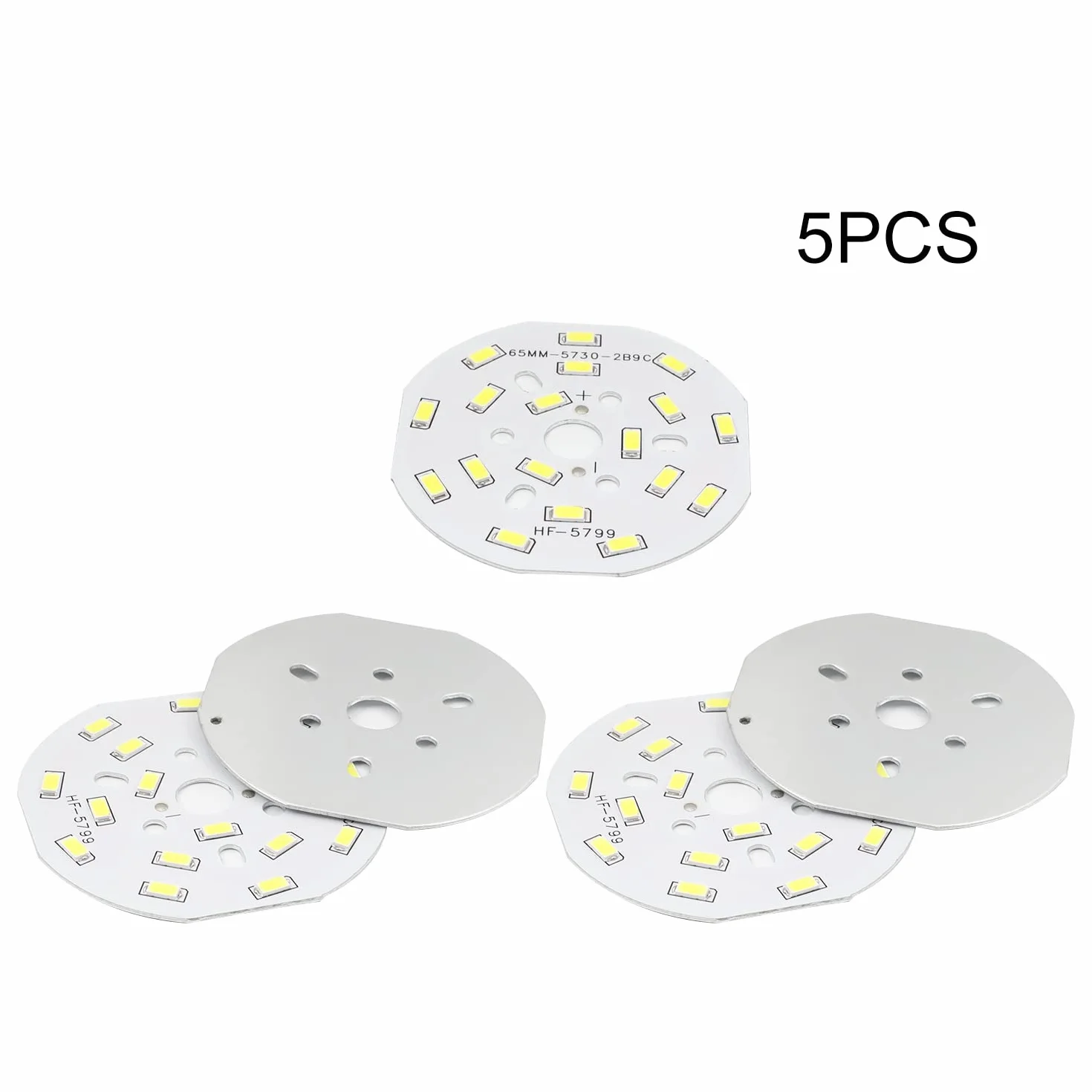 Othmro Żarówka LED 9 W COB lekkie koraliki, 300 mA, 27-30 V, 120 lm, biała 6500 K średnica 65 mm, 5 szt