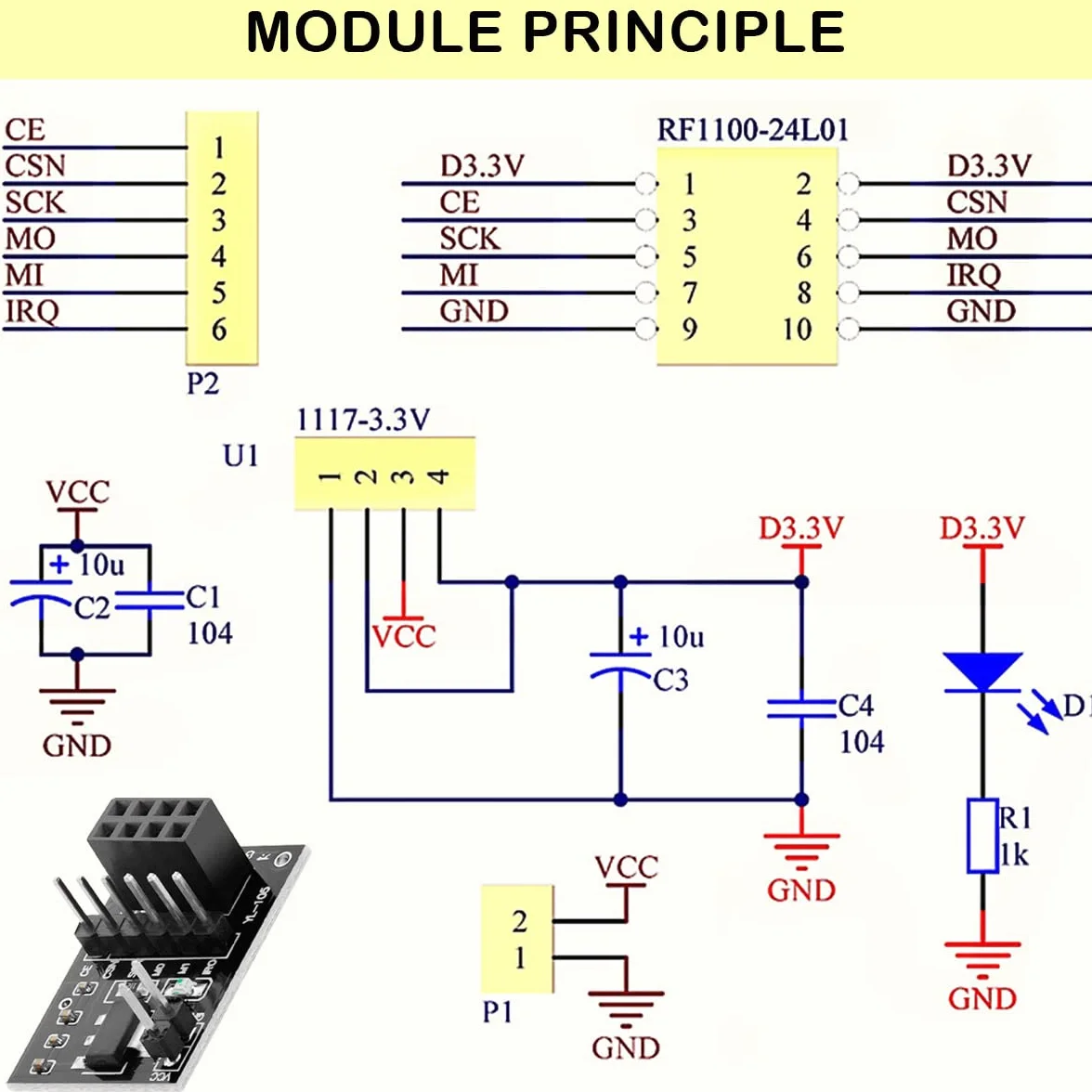 Moduł bezprzewodowy NRF24L01+PA+LNA 2,4 GHz 1100 m bezprzewodowy moduł nadawczo-odbiorczy RF z anteną SMA 3,3 V moduł bezprzewodowy adapter do Arduino