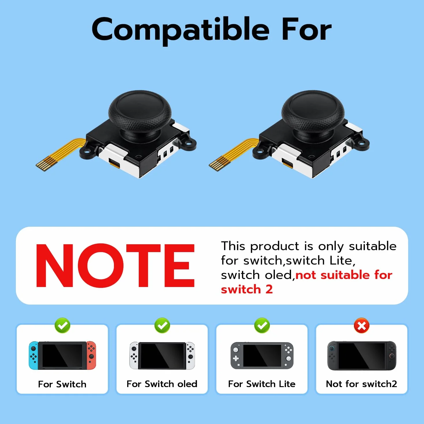 Czujnik efektu 3D Hall wymienny joystick do kontrolera NS Switch Joy-Con OLED Switch Lite