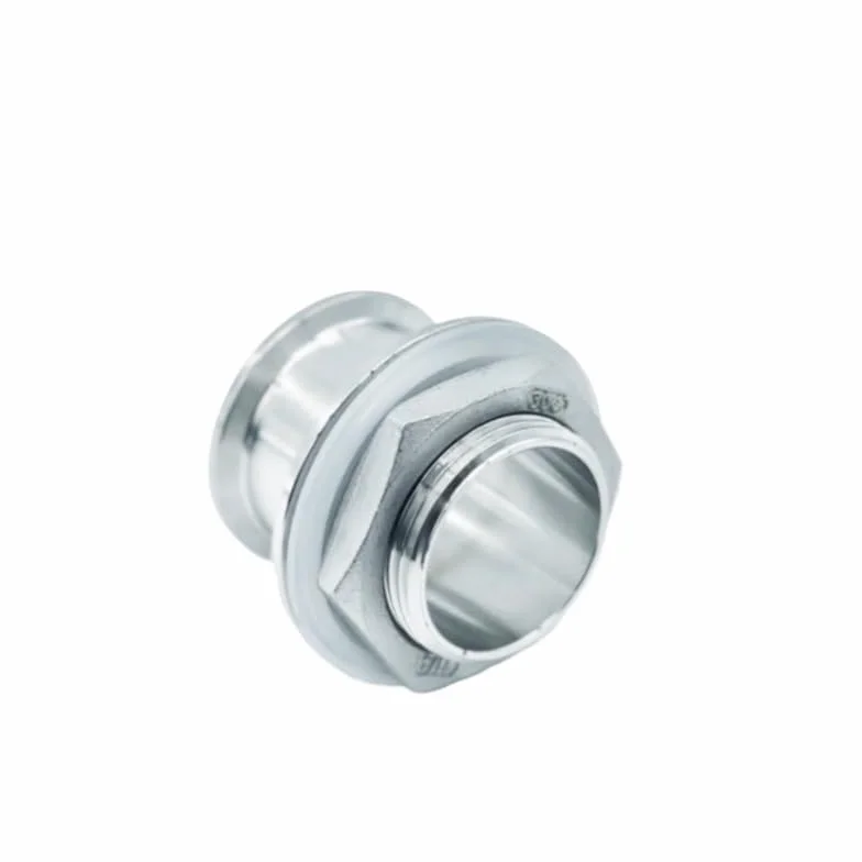 1 szt. BSP DN32 DN40 podwójna tuleja 3.8 cm 5.1 cm Tri Clamp X 1-1/10.2 cm 1-1/5.1 cm męski adapter sanitarny SS304 złączka do rur ze stali nierdzewnej Homebrew (DN40-K64mm-K64mm)