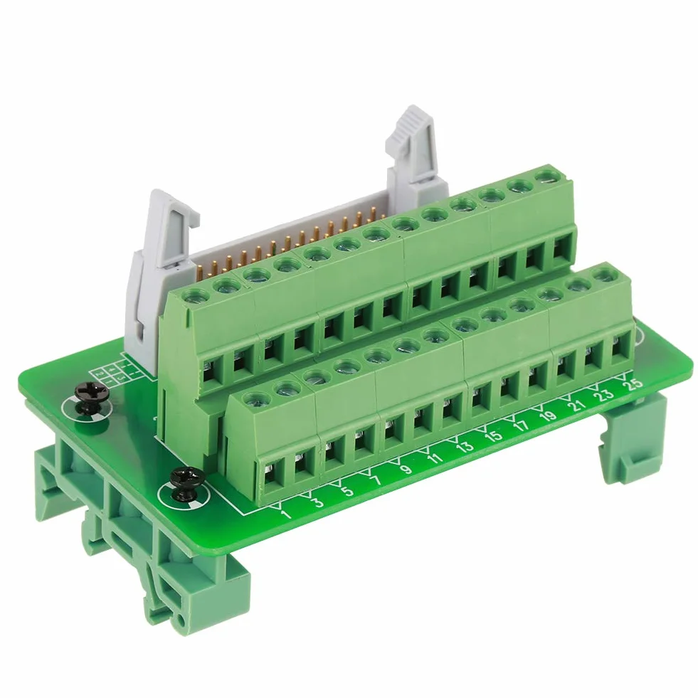 Złącze IDC 26-pinowe Breakout Tabliczka Zaciskowa Szyna DIN 5mm Moduł Interfejsu Męskie