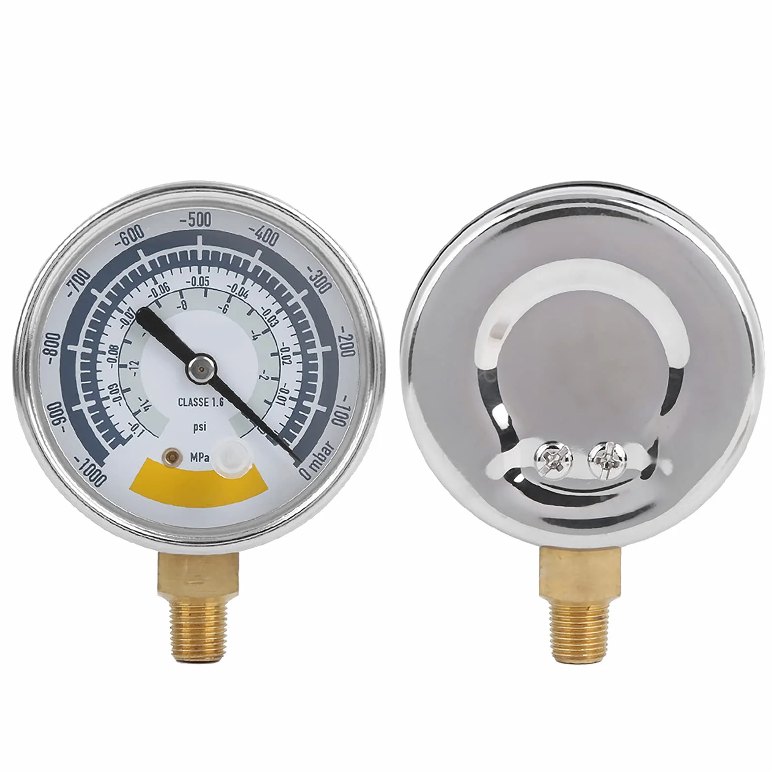 Manometr Ciśnienia Powietrza 0-14 psi z G1/4, Precyzyjny Wakuometr dla Pompy Próżniowej, Przemysłowy Miernik z Przyłączem G1/4