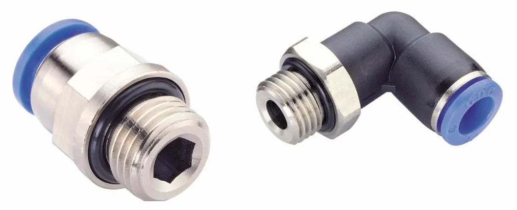 CDC pneumatyczne złącza wtykowe, proste G 1/8" na 8 mm IQS MPC 08G01, 4 sztuki