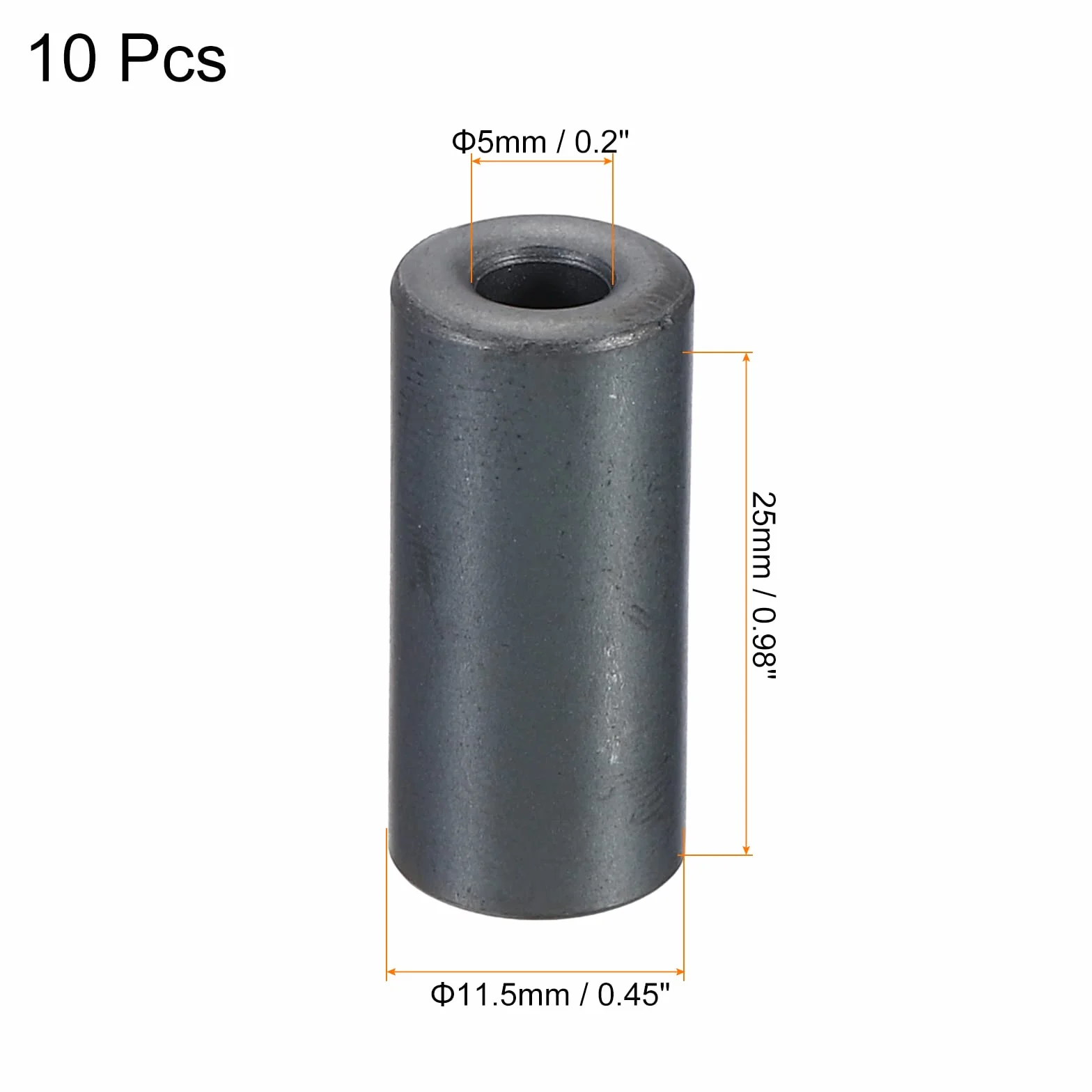 Rdzeń ferrytowy toroidalny 11,5 mm x 5 mm x 25 mm 10 sztuk PATIKIL