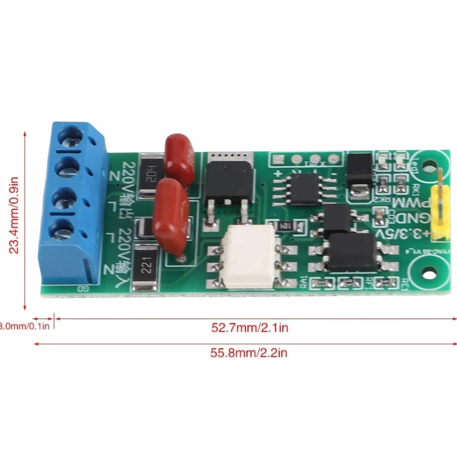 DEWIN PWM Controller, moduł izolacji tyrystorowej, regulator napięcia ściemniania, kontroler PWM AC 220 V