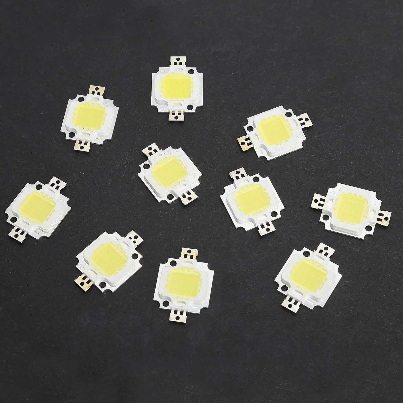 10 Sztuk LED Chip Źródło Światła COB 10 W 6500 K 12 V 700 mA Czyste Biały Emiter Diody Lampy DIY Akcesoria do Koraliki