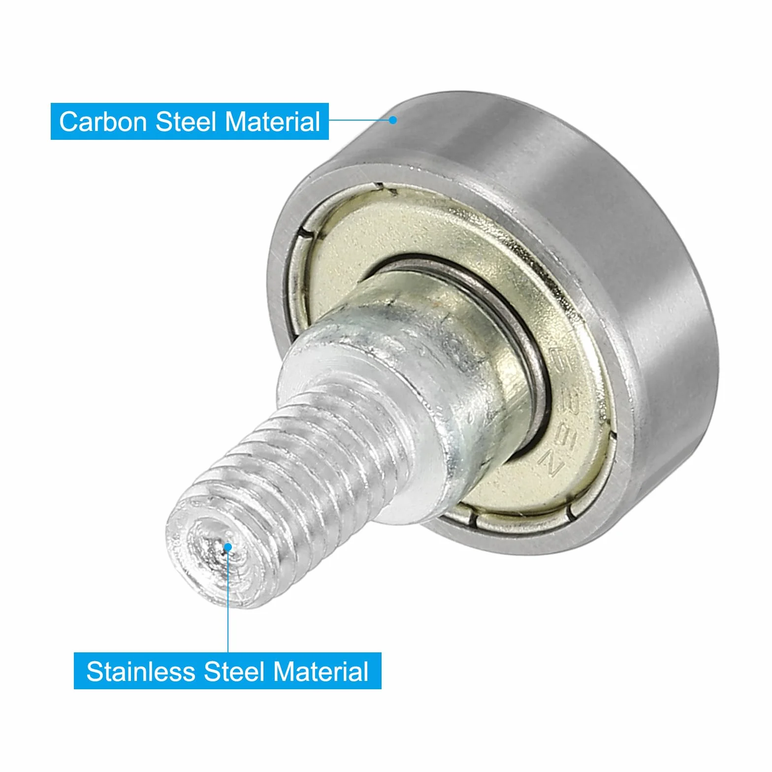 PATIKIL Rolki do szuflady 19 mm, 6 sztuk, koła zamienne z łożyskiem, stopień 6 mm, białe