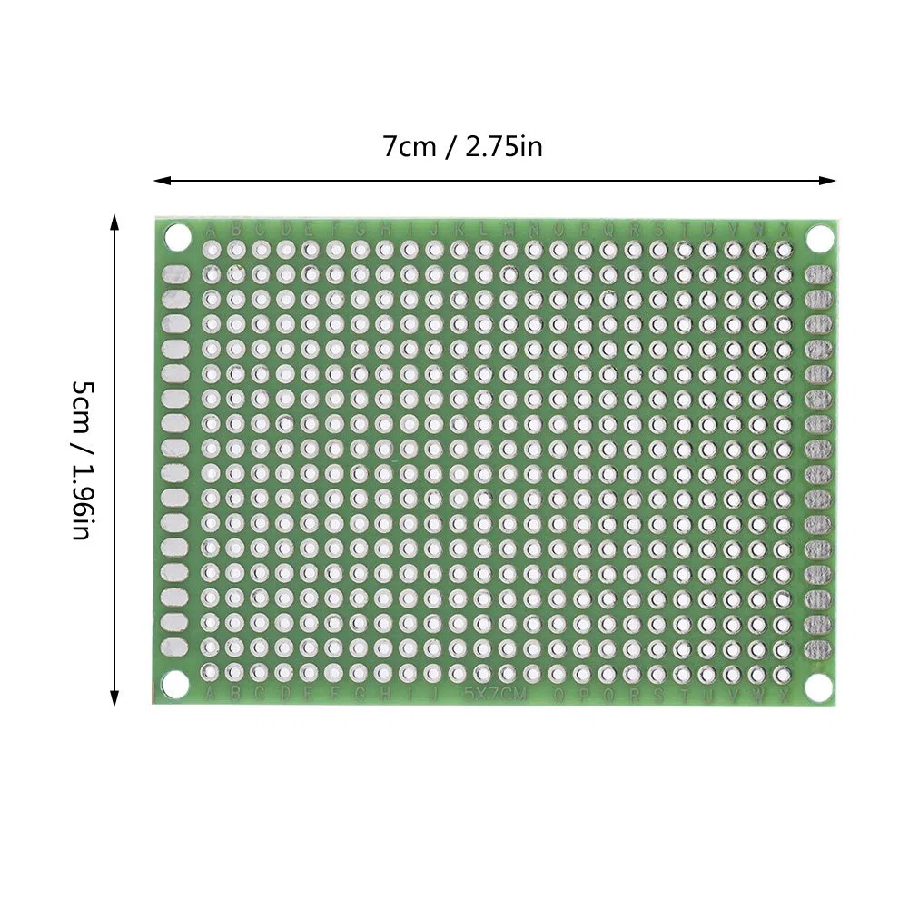 10 sztuk płytka drukowana, 5cm x 7cm podwójne boki prototypowanie DIY lutowanie uniwersalna płytka drukowana