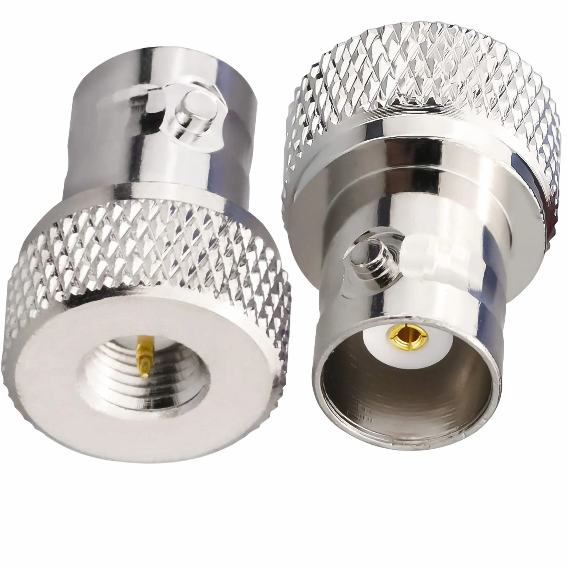 TUOLNK SMA-Stecker auf BNC-Buchse HF-Koax-Anschluss für Funkgerät Walkie Talkie HF-Koaxialadapter BNC auf SMA-Koax-Adapter 2 Set