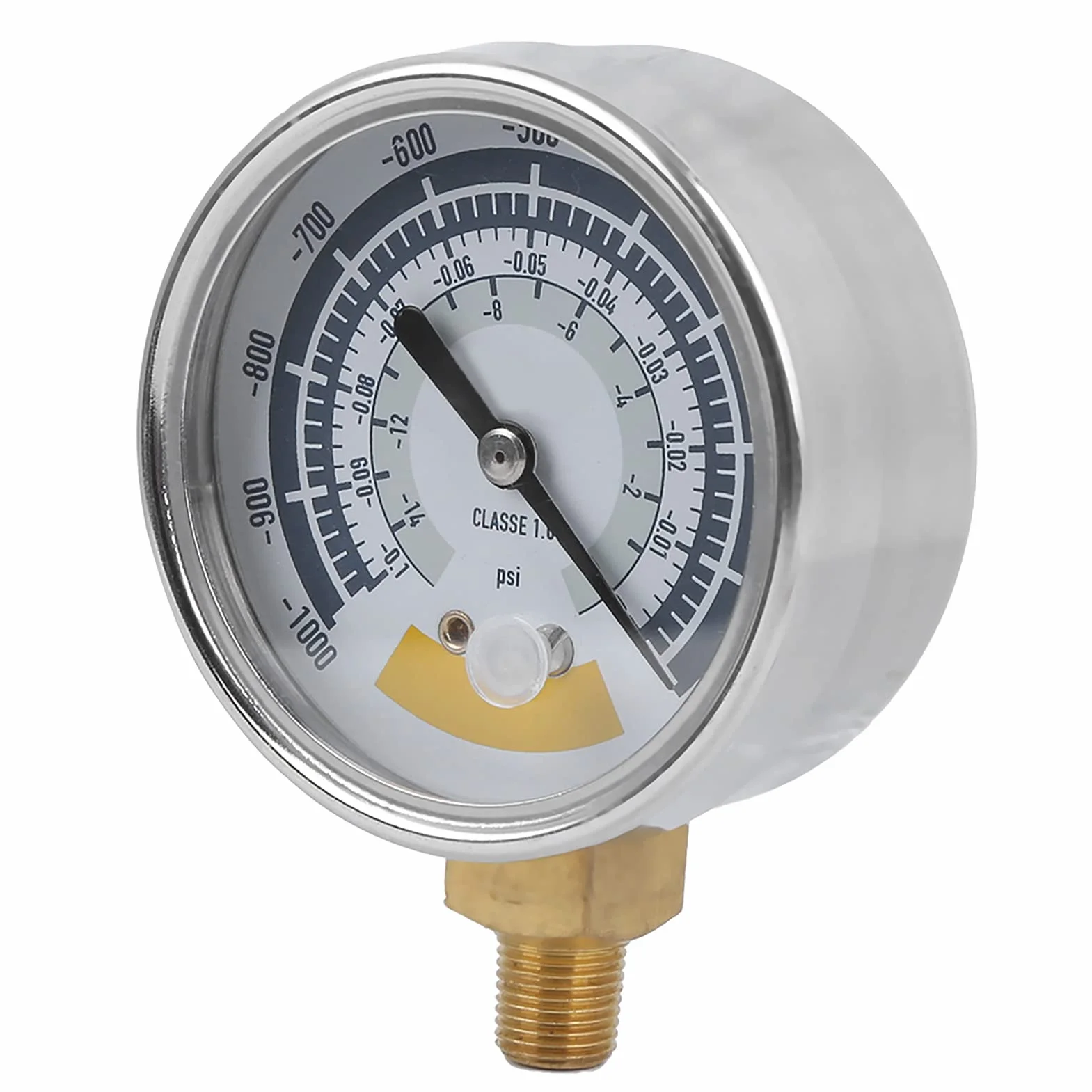 Manometr Ciśnienia Powietrza 0-14 psi z G1/4, Precyzyjny Wakuometr dla Pompy Próżniowej, Przemysłowy Miernik z Przyłączem G1/4