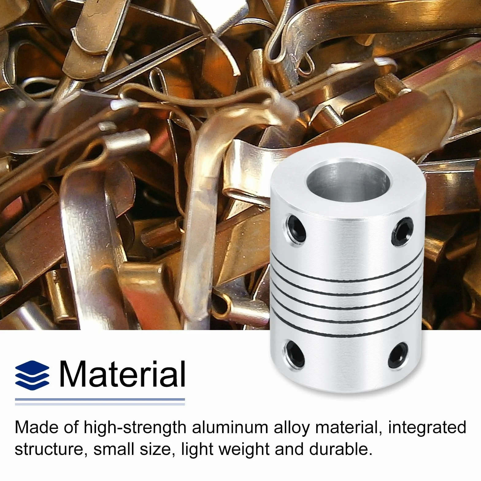 QUARKZMAN Sprzęgło wału 10x10mm L25 D19 elastyczne do drukarki 3D CNC silnik krokowy