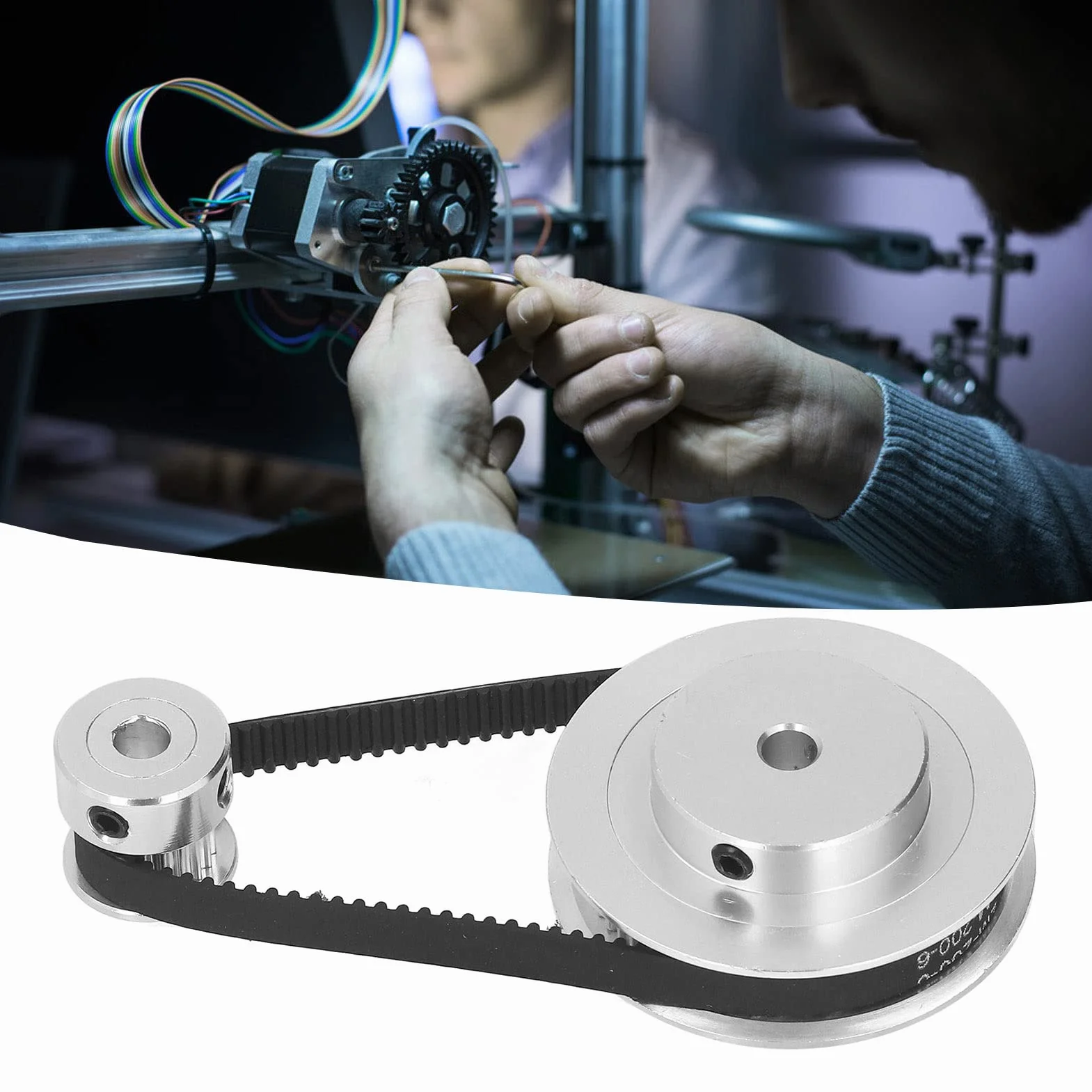Koło Synchroniczne 60 Zębów 20mm Stop Aluminium Akcesoria Drukarek 3D